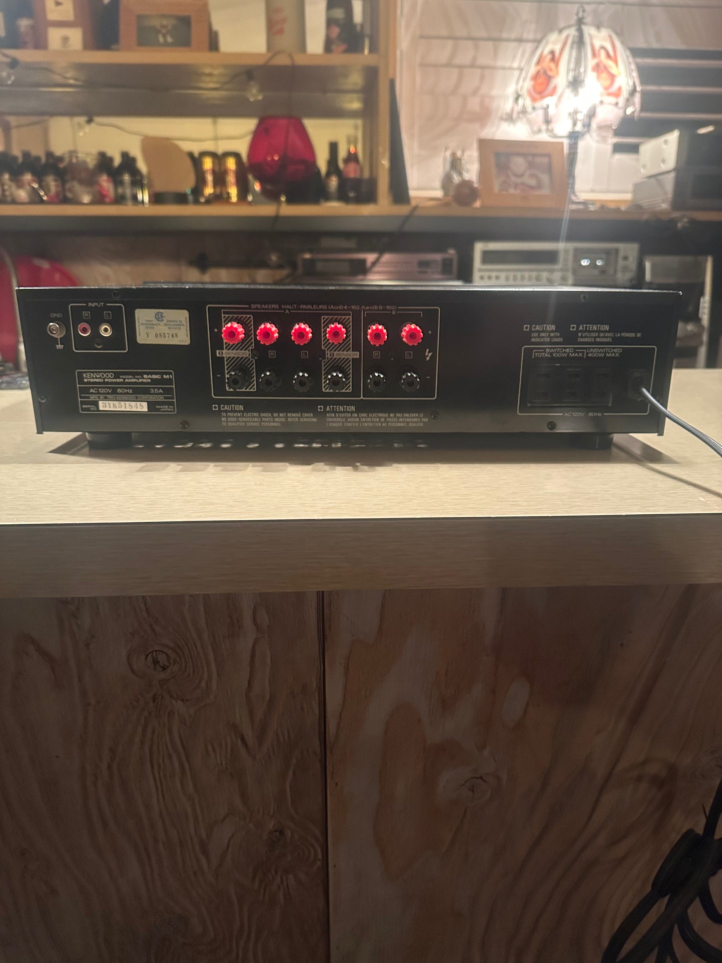 Kenwood Stereo Power Amplifier Model Basic M1 *Serviced* 105 WPC Very Rare 🔥