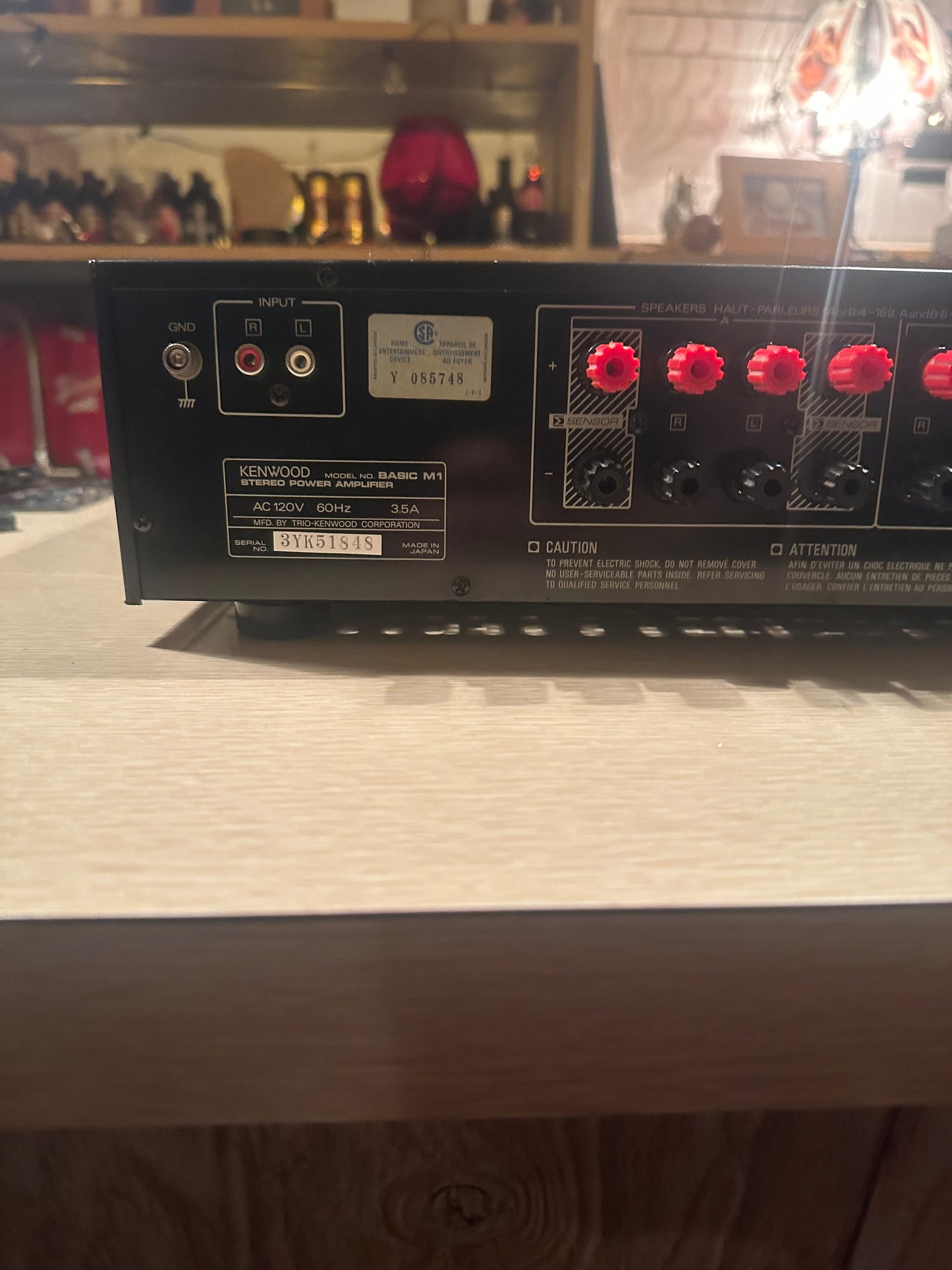 Kenwood Stereo Power Amplifier Model Basic M1 *Serviced* 105 WPC Very Rare 🔥
