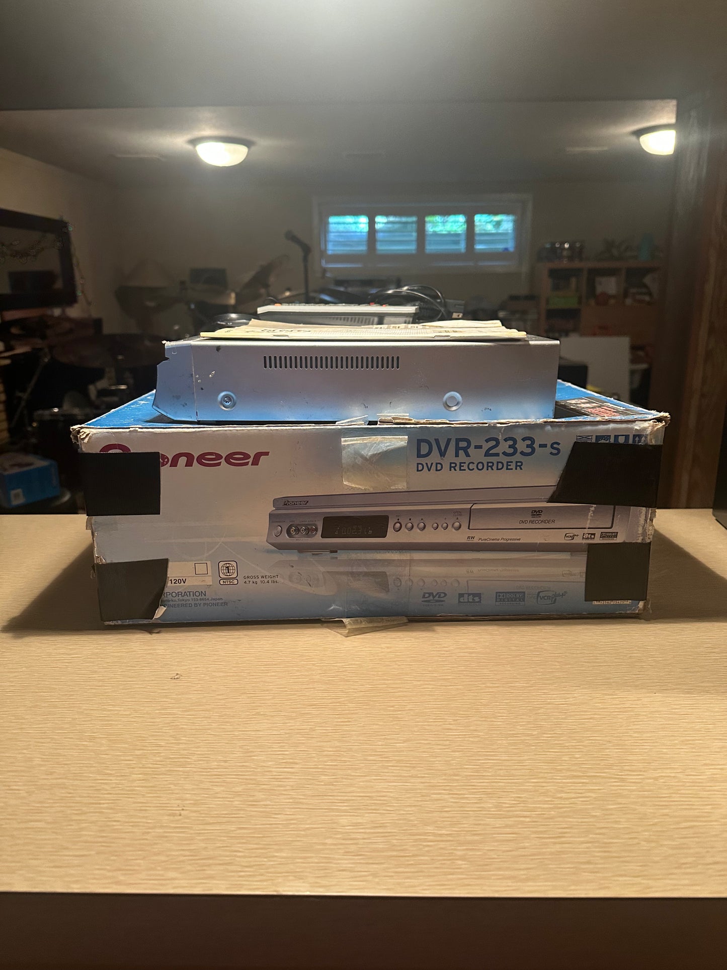 Pioneer DVR-233-S DVD Recorder Player With Remote Manuals & Box TESTED!