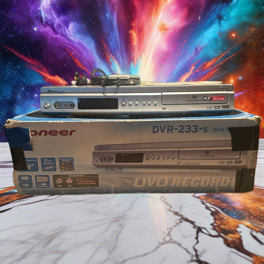 Pioneer DVR-233-S DVD Recorder Player With Remote Manuals & Box TESTED!
