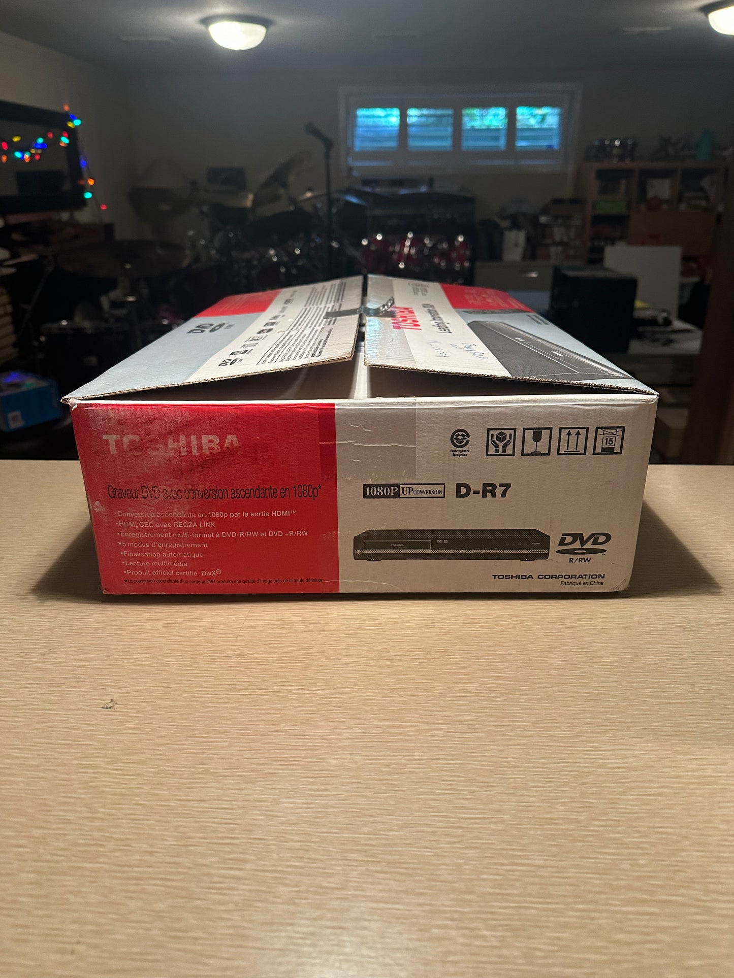 Toshiba DVD Recorder/Player D-R7 W/ HDMI W/ Remote 1080P Upscaling NEW OPEN BOX