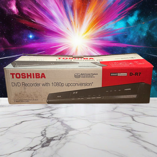 Toshiba DVD Recorder/Player D-R7 W/ HDMI W/ Remote 1080P Upscaling NEW OPEN BOX