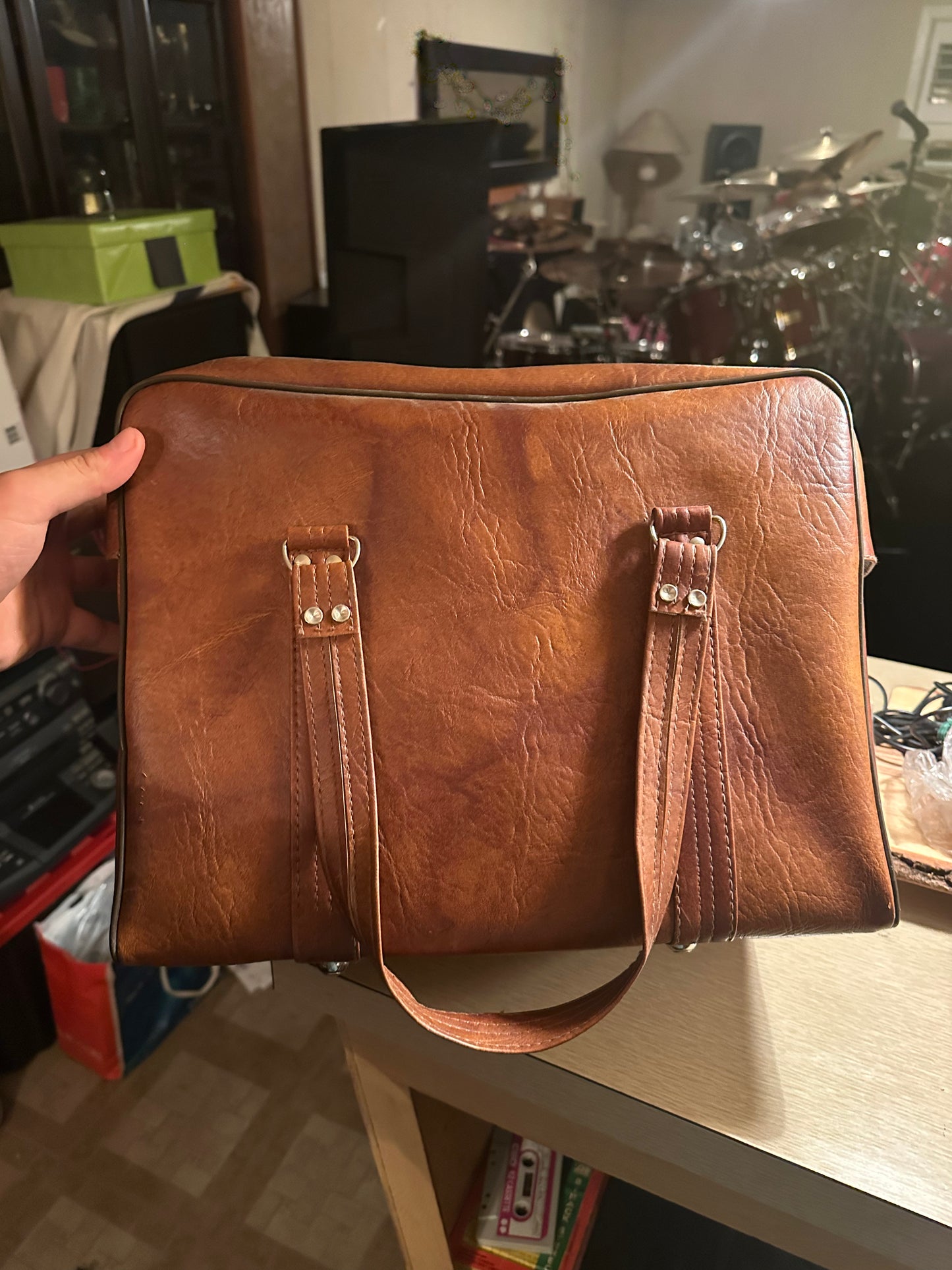 Kodak Carousel 760H Slide Projector Slide Trays Remote Leather Bag Slides Works!