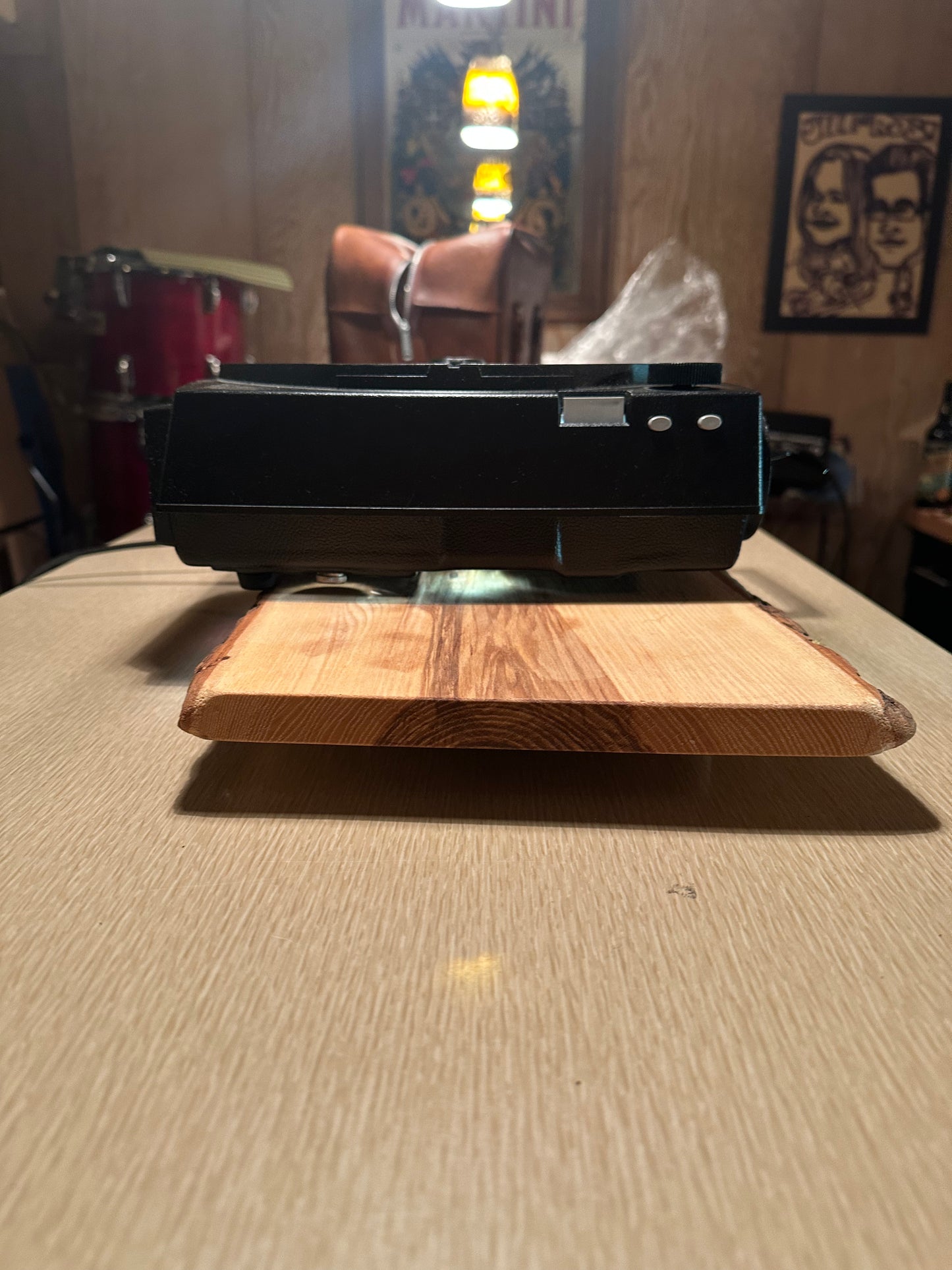 Kodak Carousel 760H Slide Projector Slide Trays Remote Leather Bag Slides Works!