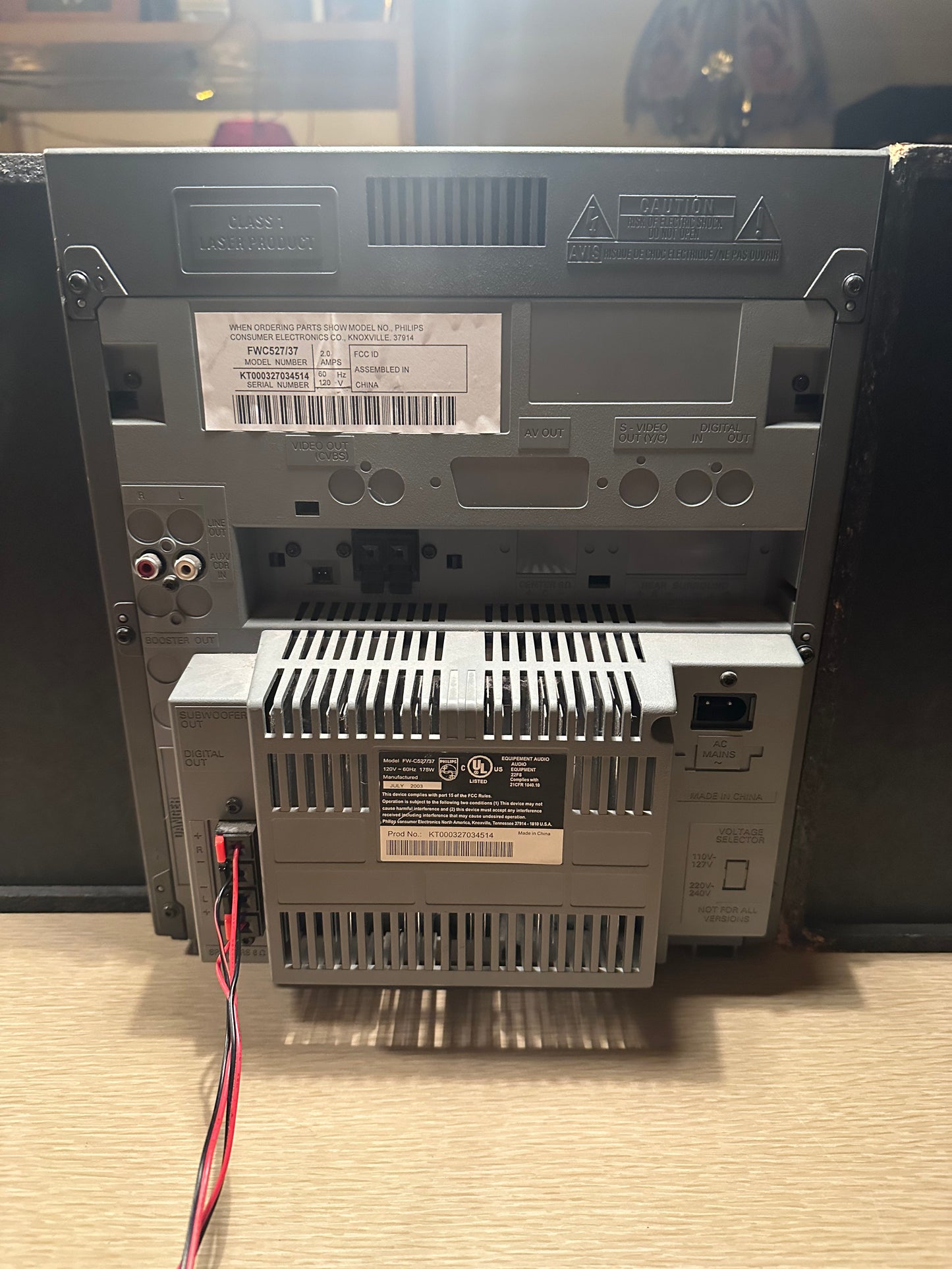 Philips FW-C527/37 Dual Cassettes 3 CD Changer Tested and Working