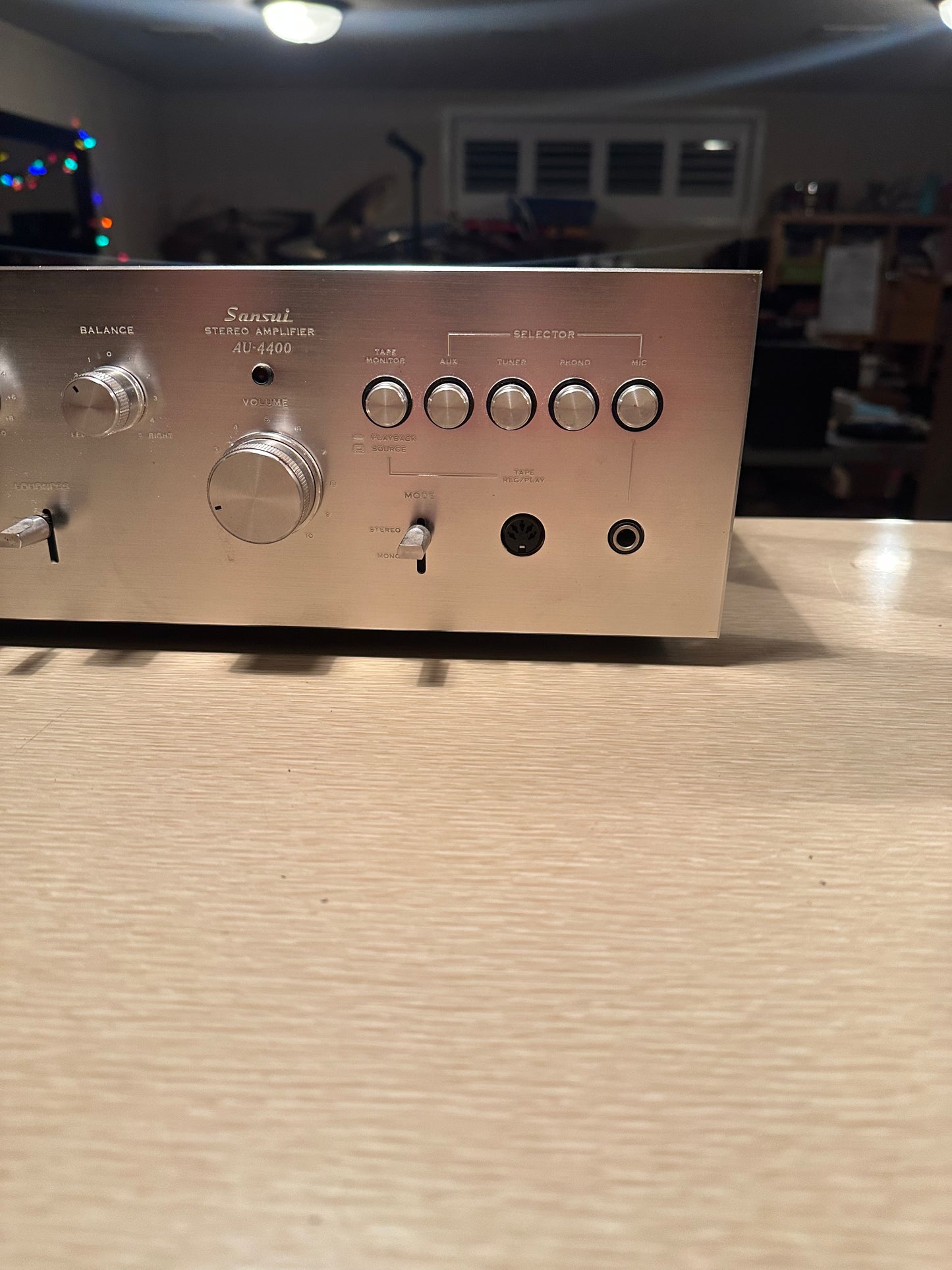 SANSUI AU-4400  Vintage Stereo Integrated Amplifier *Serviced* 1ST Silver Face!