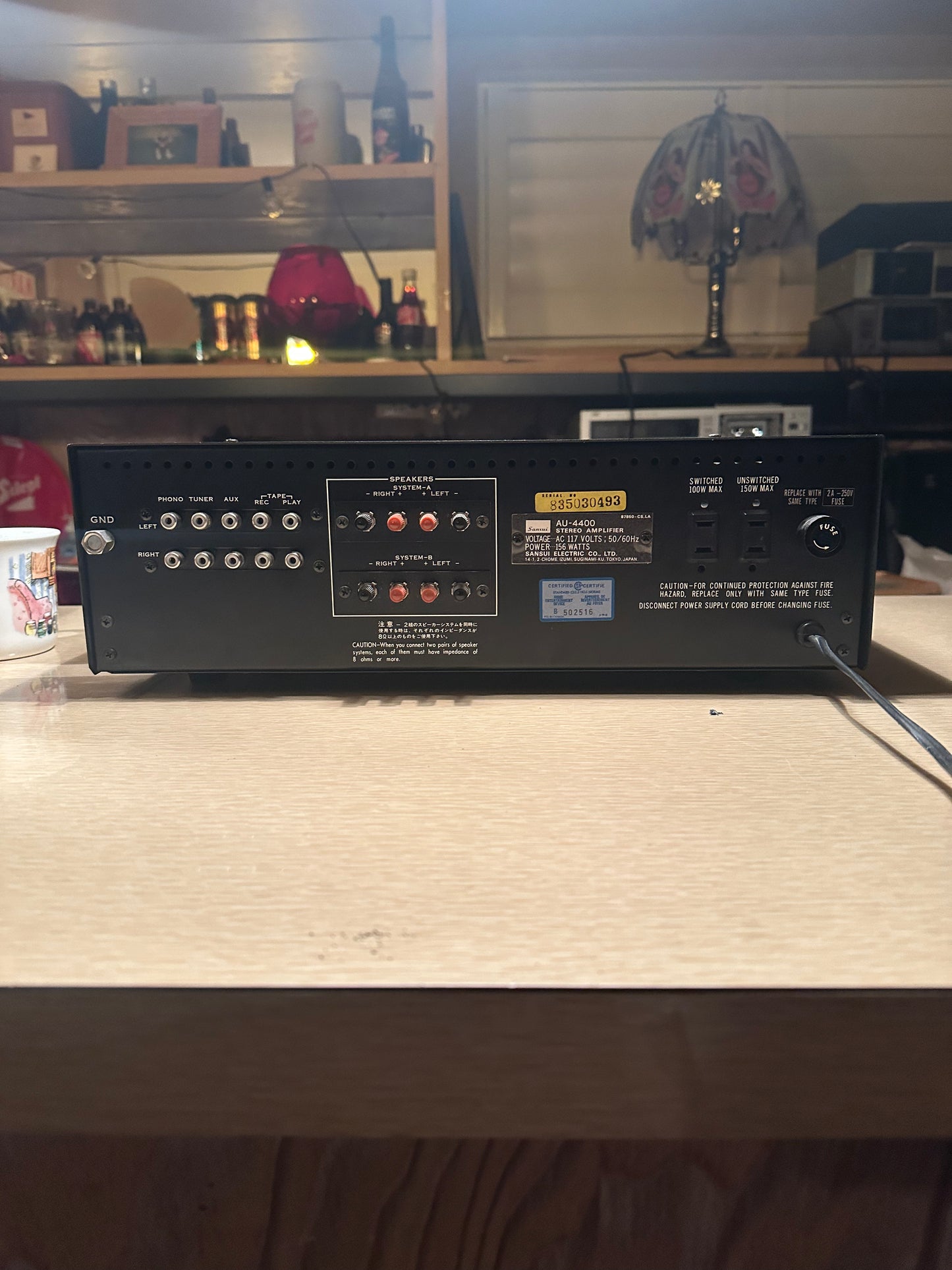 SANSUI AU-4400  Vintage Stereo Integrated Amplifier *Serviced* 1ST Silver Face!