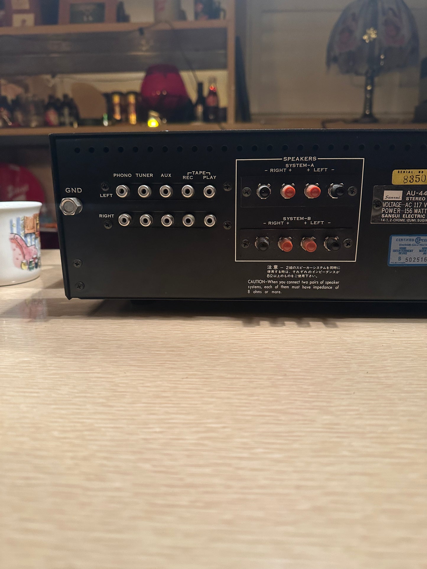 SANSUI AU-4400  Vintage Stereo Integrated Amplifier *Serviced* 1ST Silver Face!