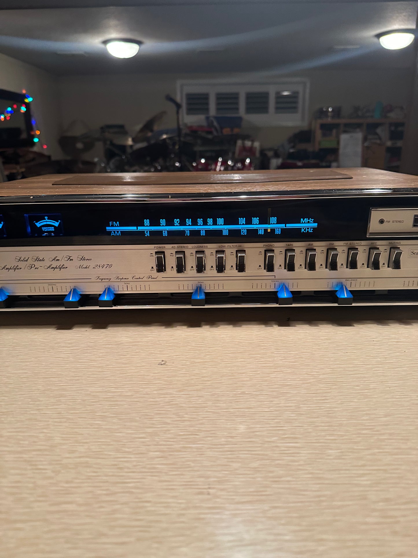 Vintage SEARS Solid State AM/FM Stereo Amp Pre-Amplifier Model 28470 *Serviced*