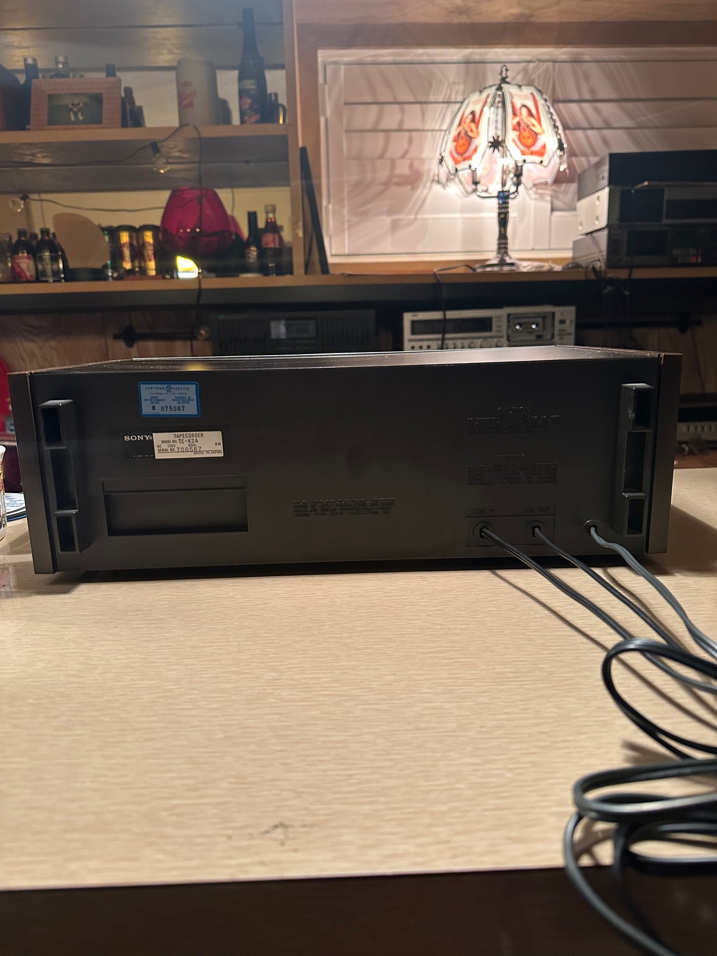 SONY TC-K2A Stereo Cassette Tape Deck Player Recorder Silver Japan *Serviced*