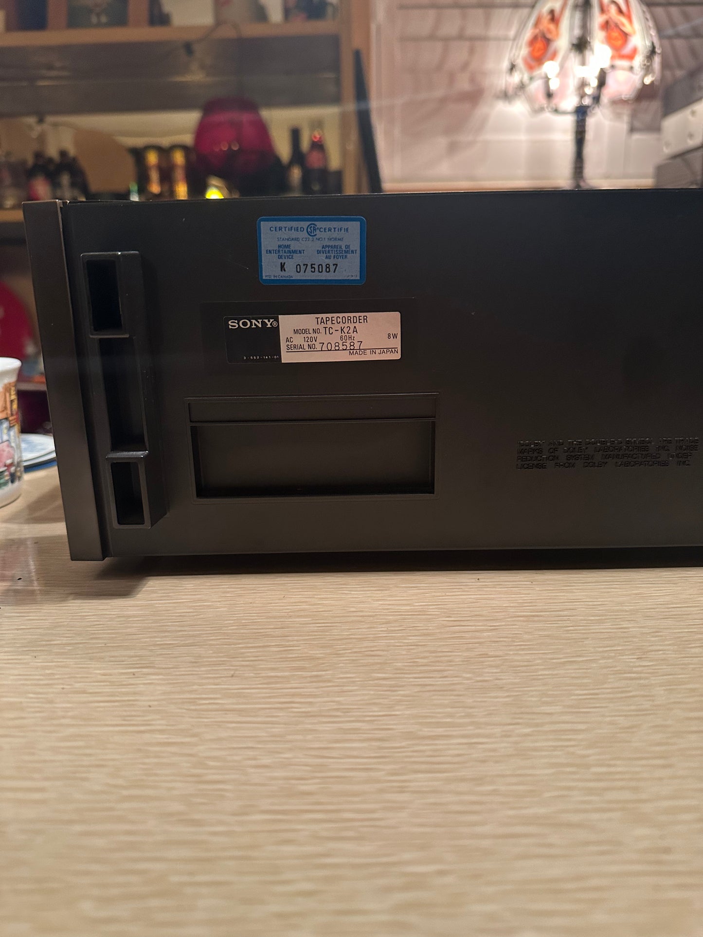 SONY TC-K2A Stereo Cassette Tape Deck Player Recorder Silver Japan *Serviced*