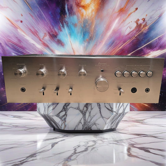 SANSUI AU-4400  Vintage Stereo Integrated Amplifier *Serviced* 1ST Silver Face!