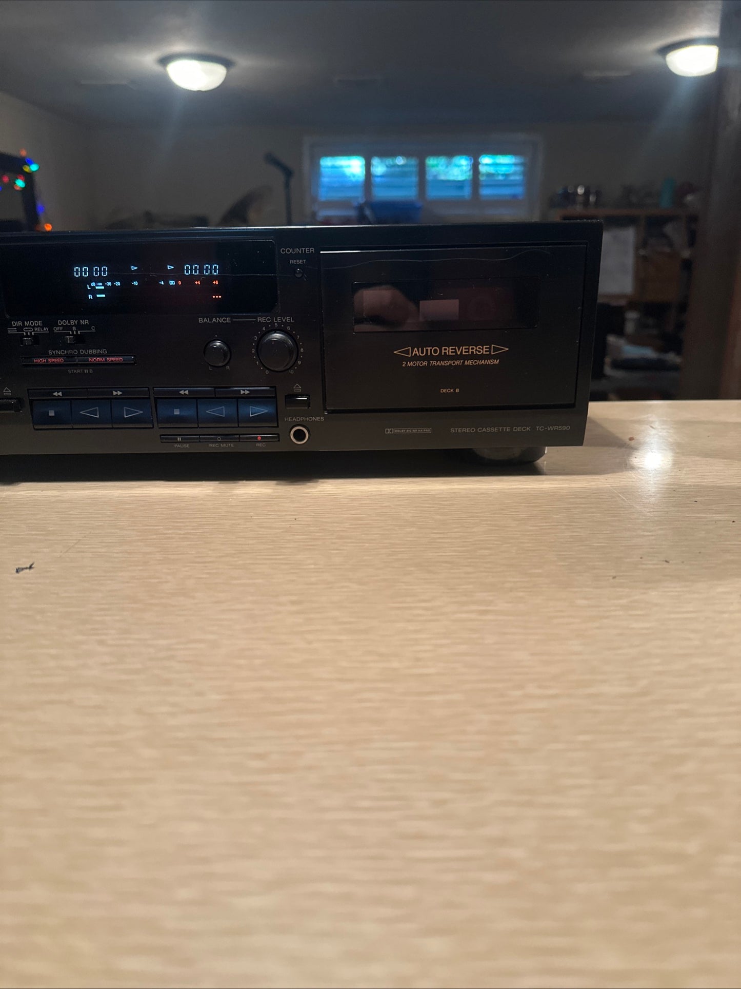 Vintage Sony TC-WR590 Stereo Cassette Dual Tape Deck - *Serviced* New Belts