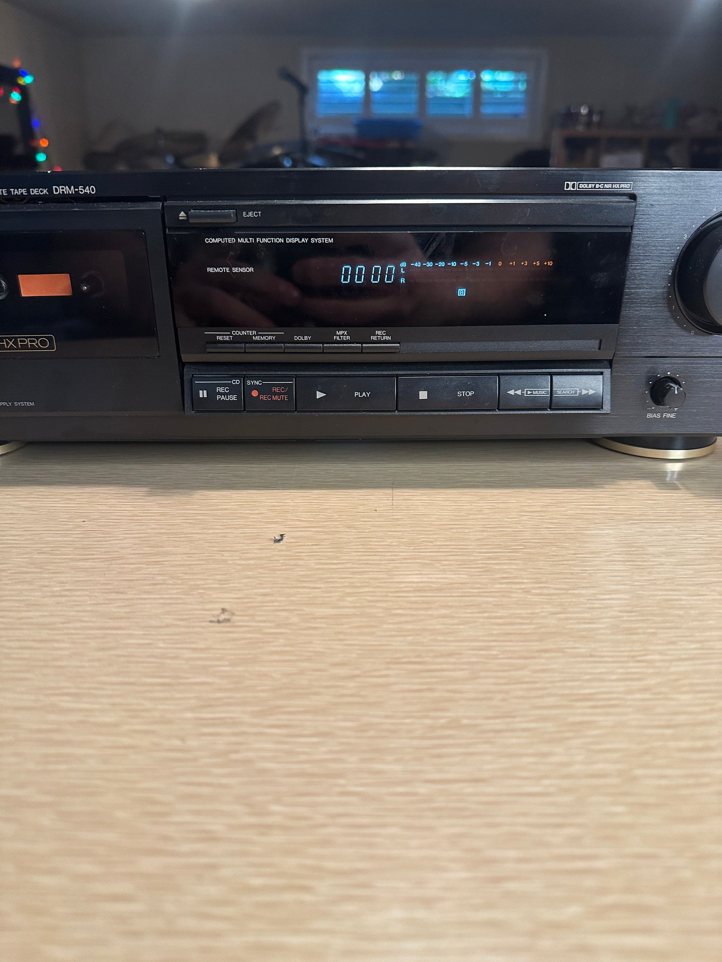 GREAT Condition Denon DRM-540 Cassette Deck ~ BEAUTIFUL Sound Quality New Belts
