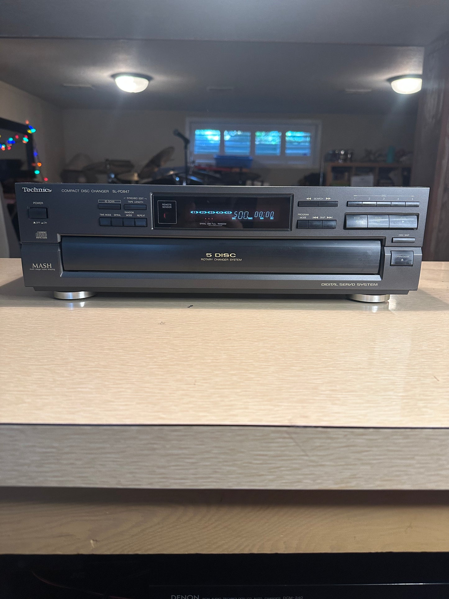 Technics SL-PD847 5 Compact Disc MASH Changer Player Japan Tested *Serviced*