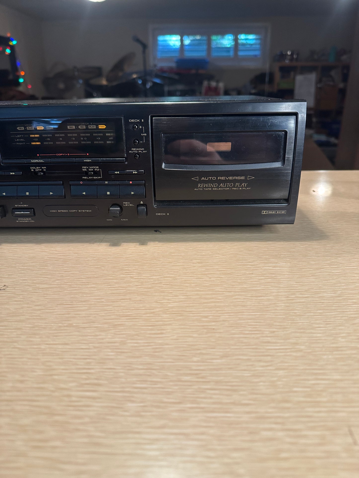 Pioneer CT-W205R Dual Stereo Cassette Player Auto Reverse CLEANED NEW BELTS