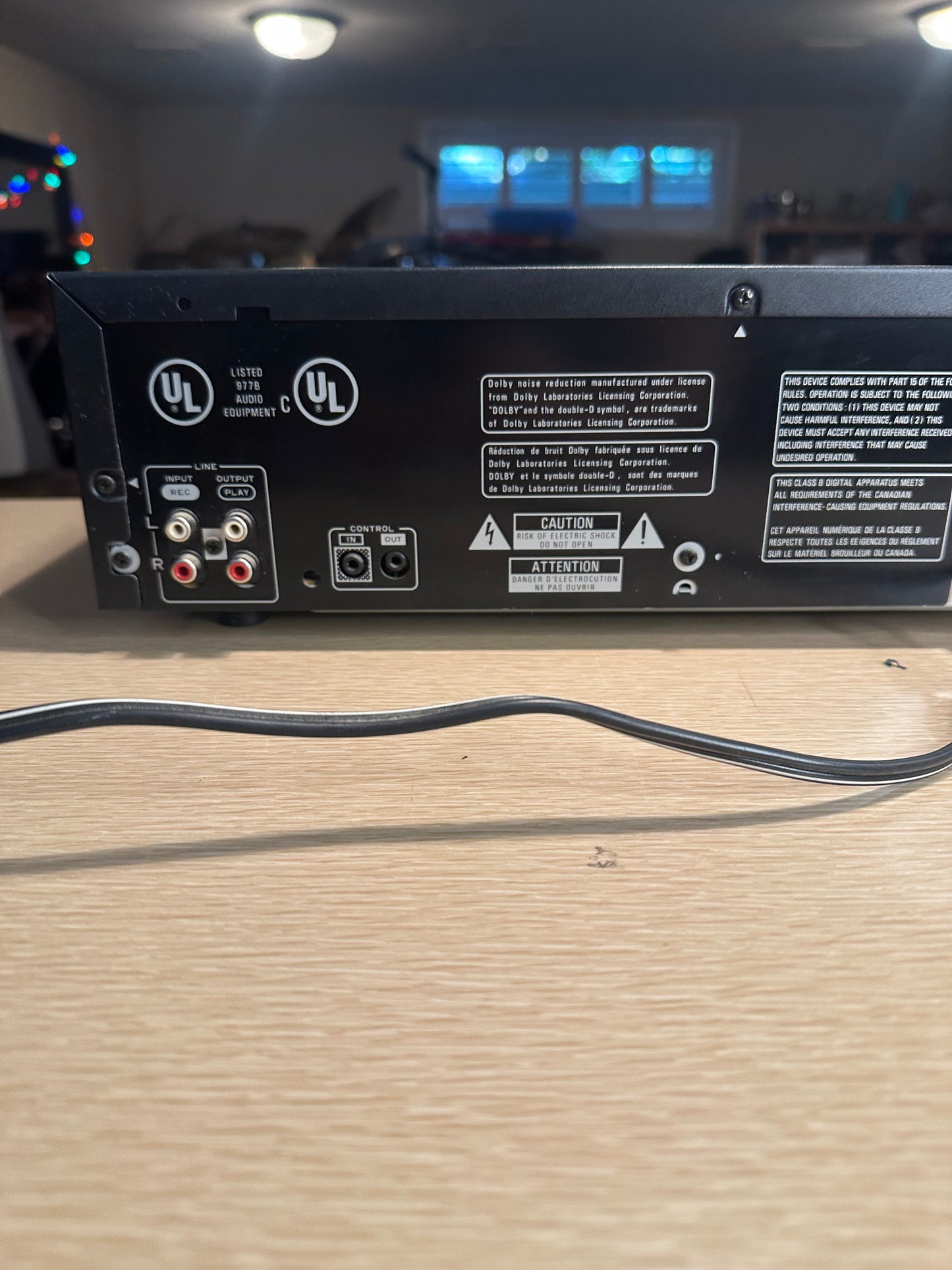 Pioneer CT-W205R Dual Stereo Cassette Player Auto Reverse CLEANED NEW BELTS