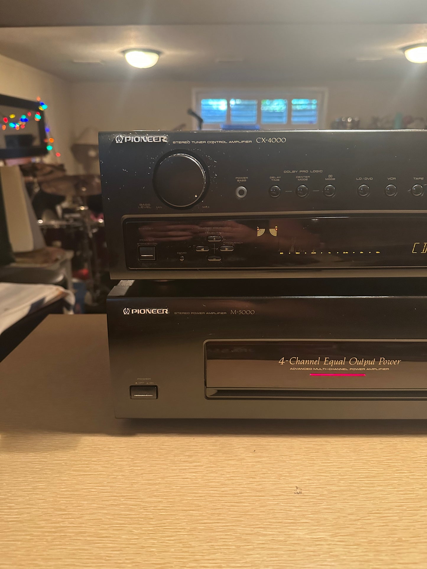 Vintage Pioneer CX-4000S Stereo Tuner, M-5000 Powered Amplifier *SERVICED* RARE