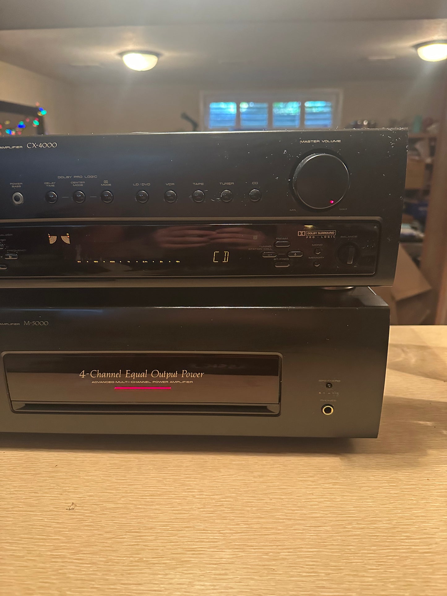 Vintage Pioneer CX-4000S Stereo Tuner, M-5000 Powered Amplifier *SERVICED* RARE