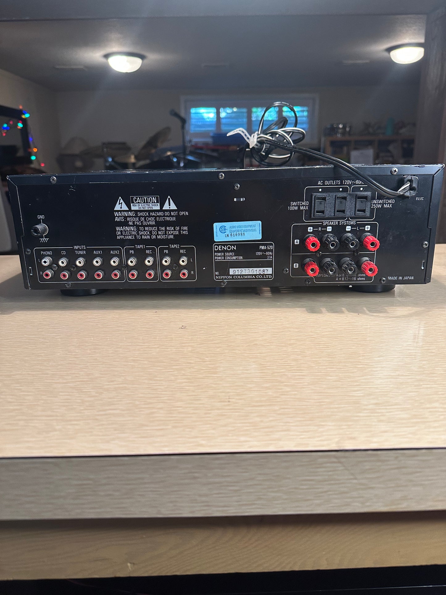 Vintage Denon PMA- 520 Integrated Stereo Amplifier *Serviced* High Fidelity