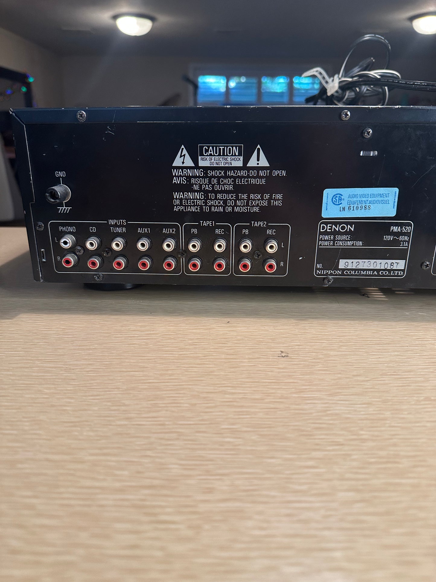 Vintage Denon PMA- 520 Integrated Stereo Amplifier *Serviced* High Fidelity