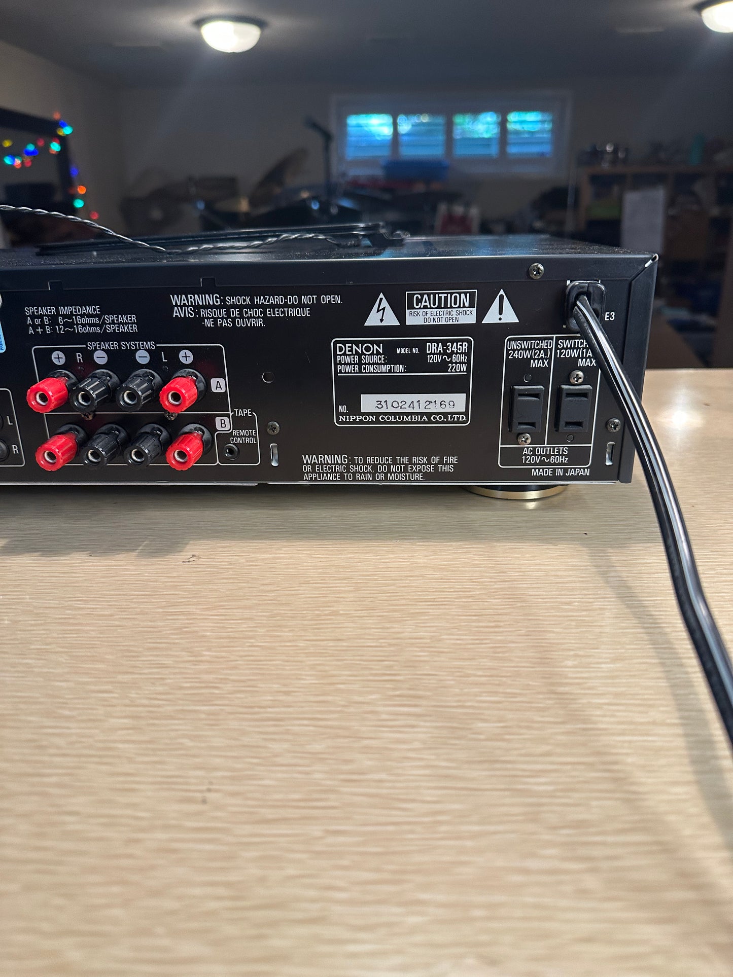 Vintage Denon DRA-345R AM/FM Receiver Amplifier *Serviced* Rare High Fidelity🔥