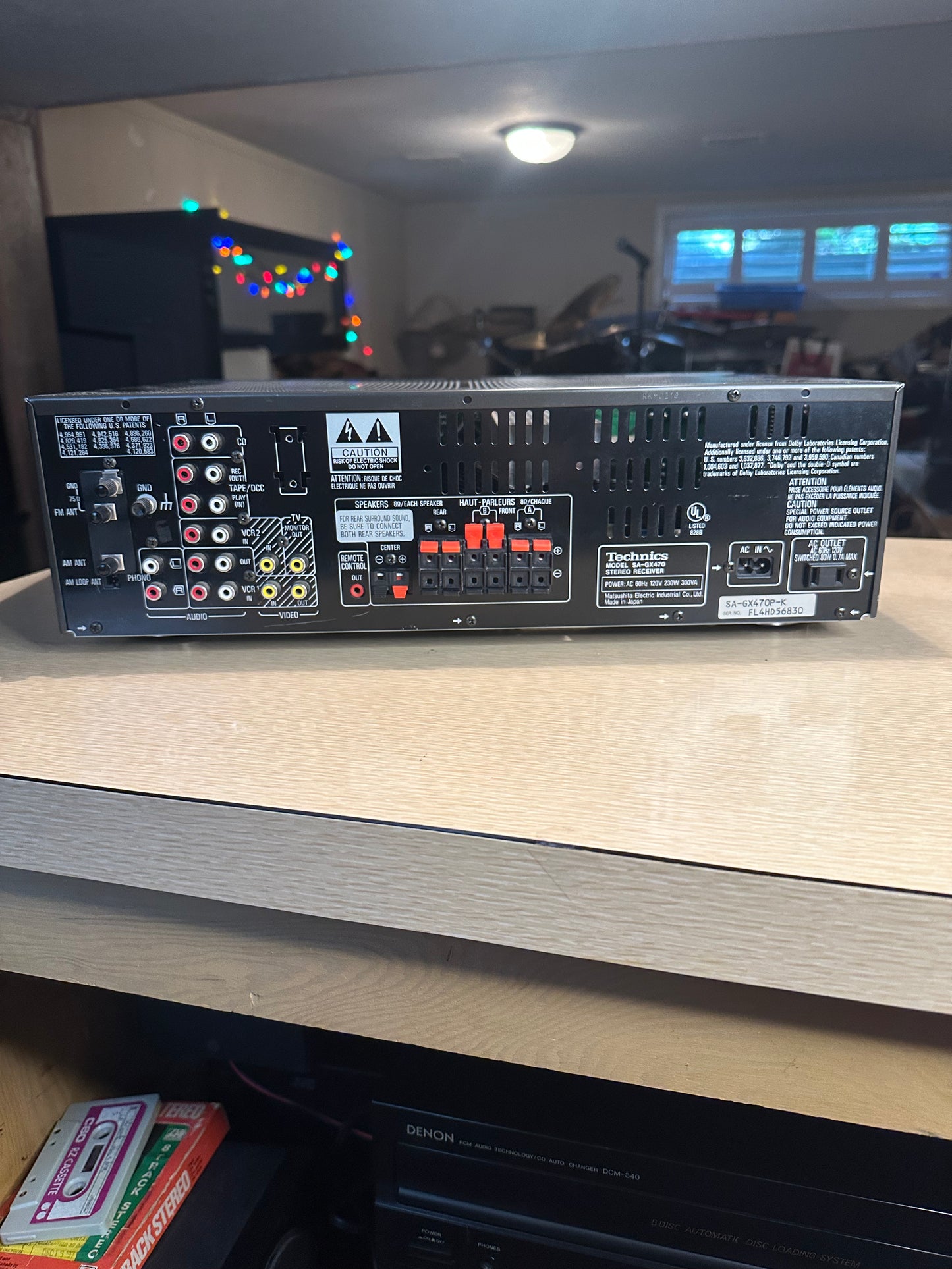 Technics SA-GX470 AV Control Stereo Receiver – Used, Fully Working *Serviced*