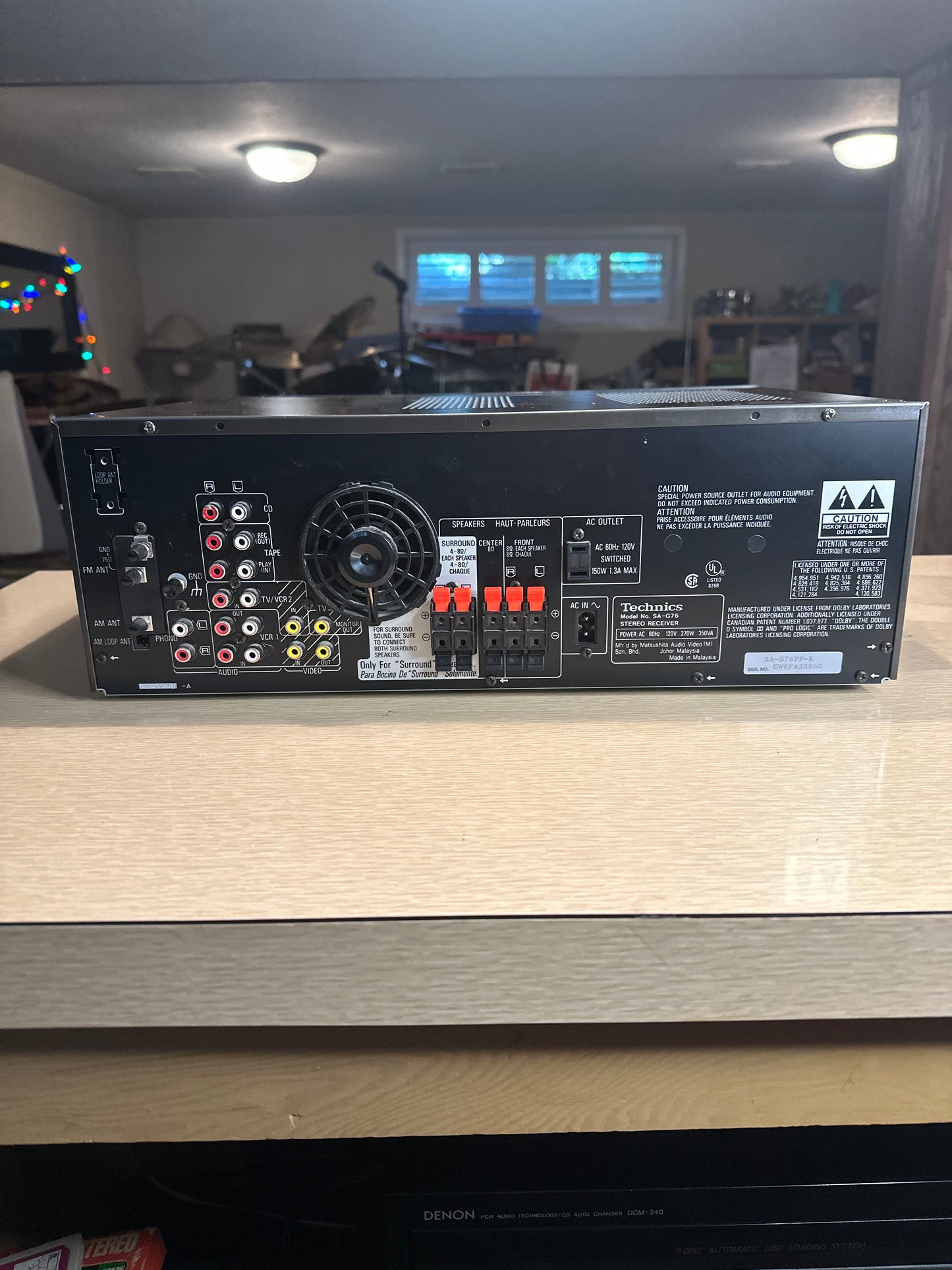 Tested HI-FI Technics SA-G76 5-Channel AV Stereo Receiver Class H Plus Serviced