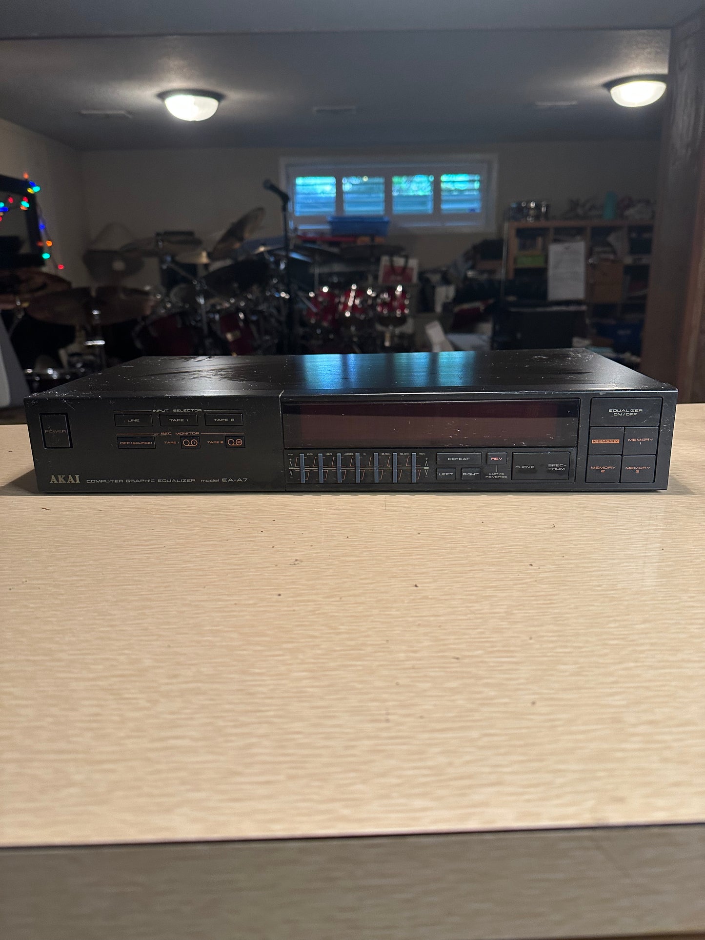 AKAI EA-A7 Computer Graphic Equalizer - Black - Made in Japan - Untested Read