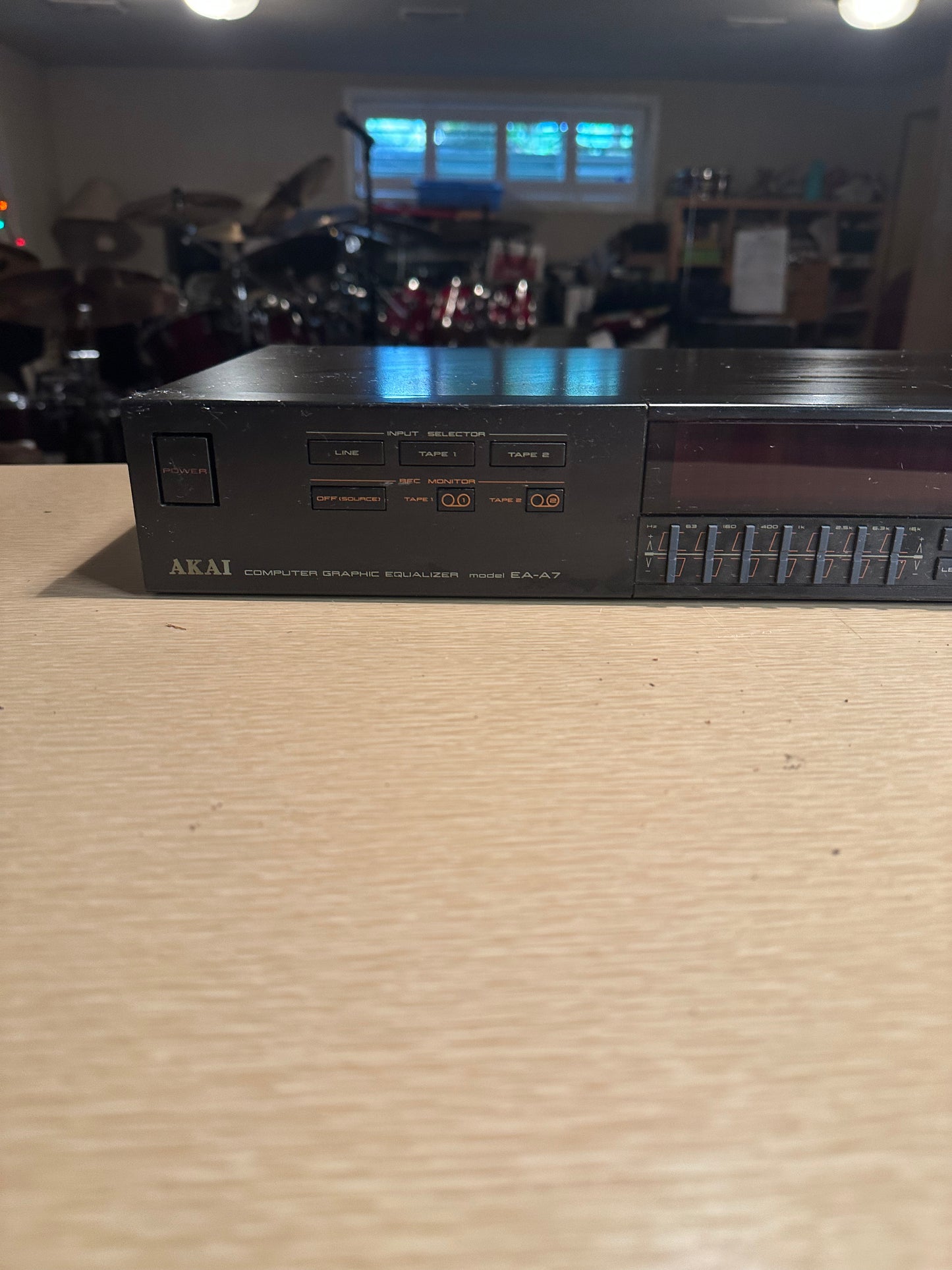 AKAI EA-A7 Computer Graphic Equalizer - Black - Made in Japan - Untested Read