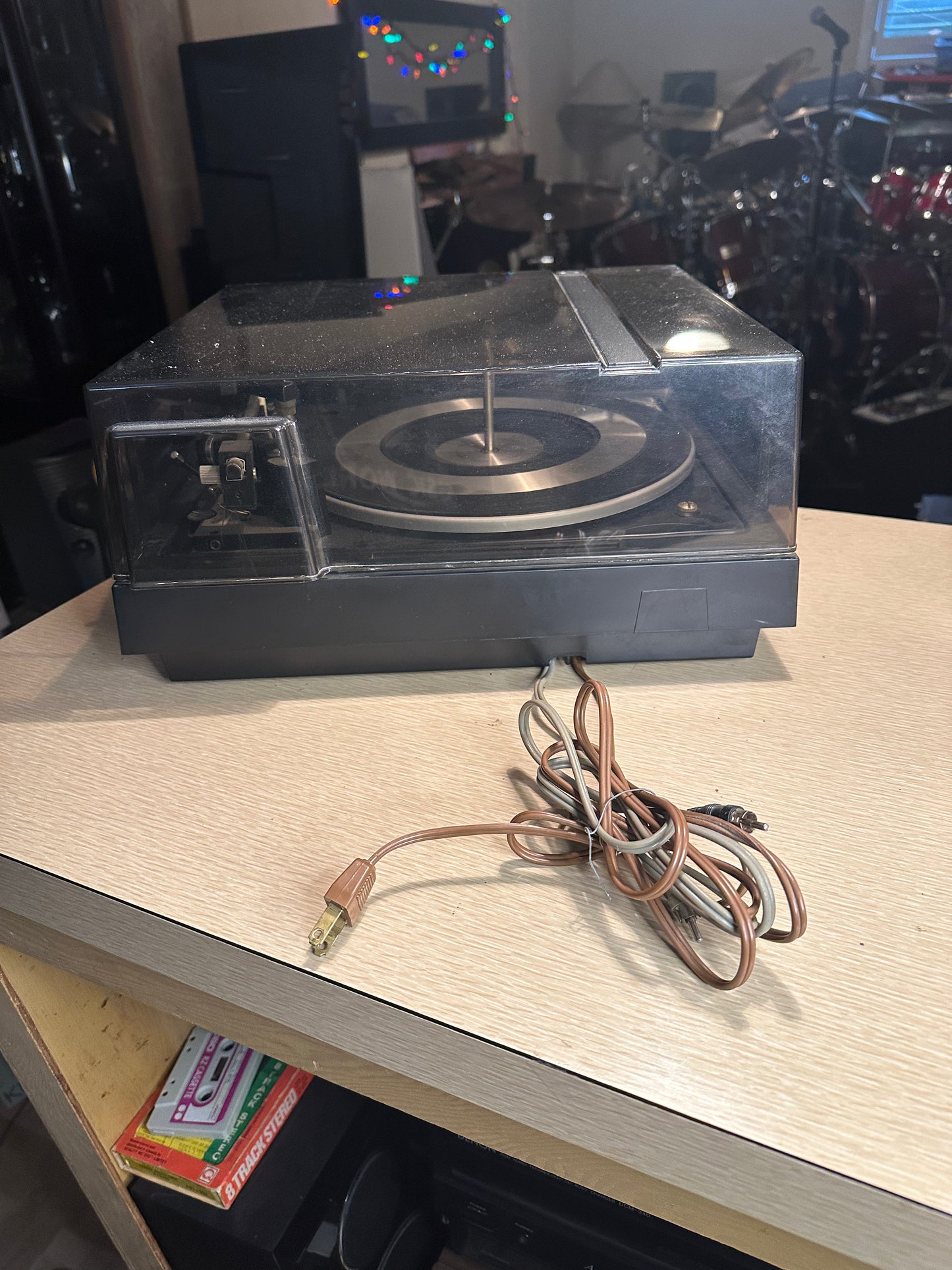 Vtg SEARS SOLID STATE BSR TURNTABLE RECORD PLAYER STEREO Model 3733