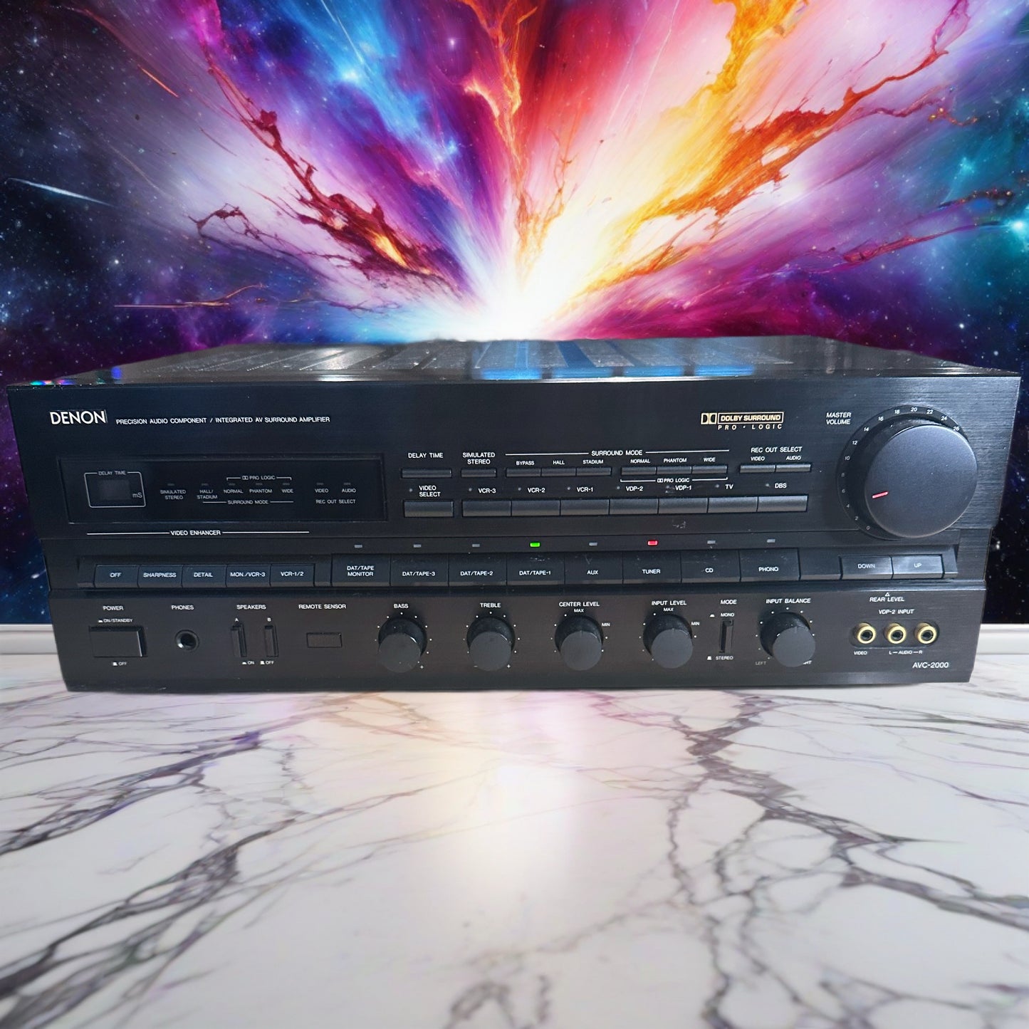 Denon AVC-2000 Precision Audio Integrated AV Surround Amplifier *Serviced* Rare