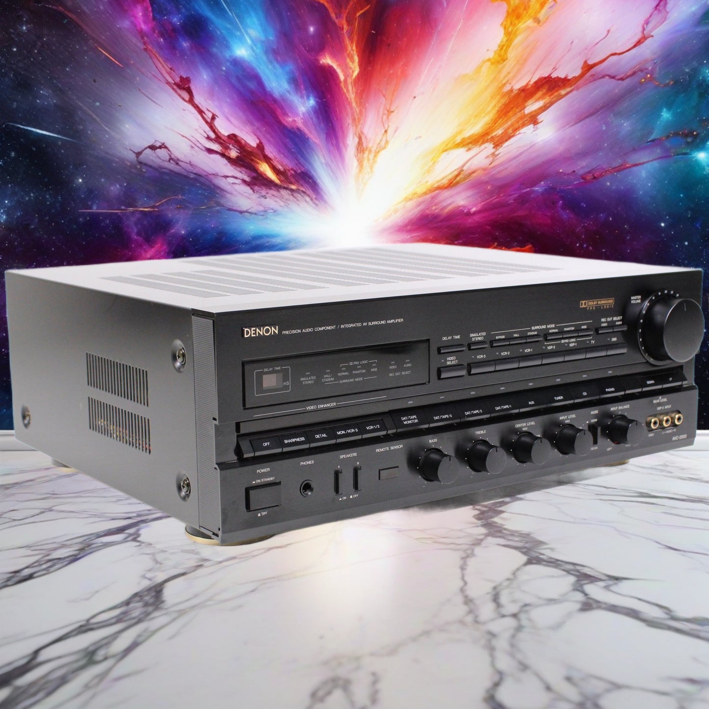 Denon AVC-2000 Precision Audio Integrated AV Surround Amplifier *Serviced* Rare