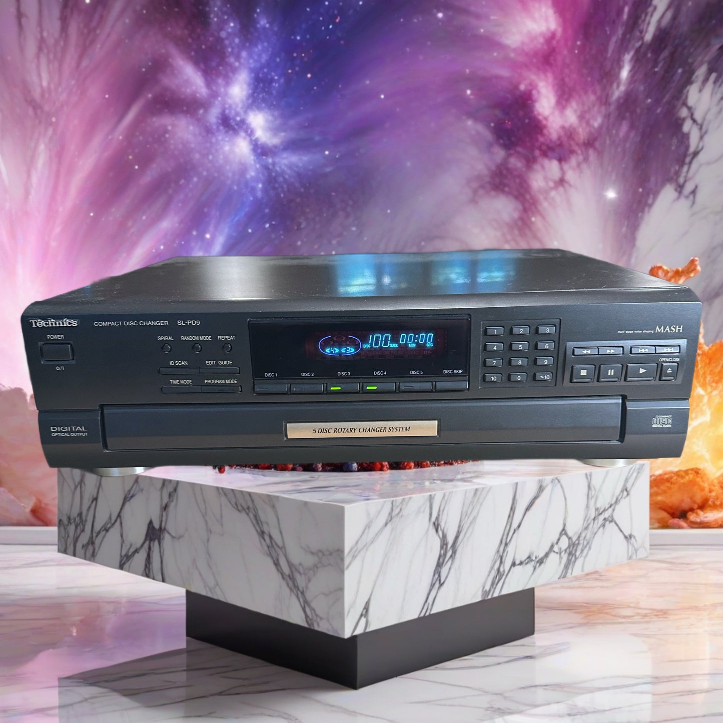 Technics SL-PD9 CD Changer 5 Compact Disc Player HiFi Stereo Vintage *Serviced*