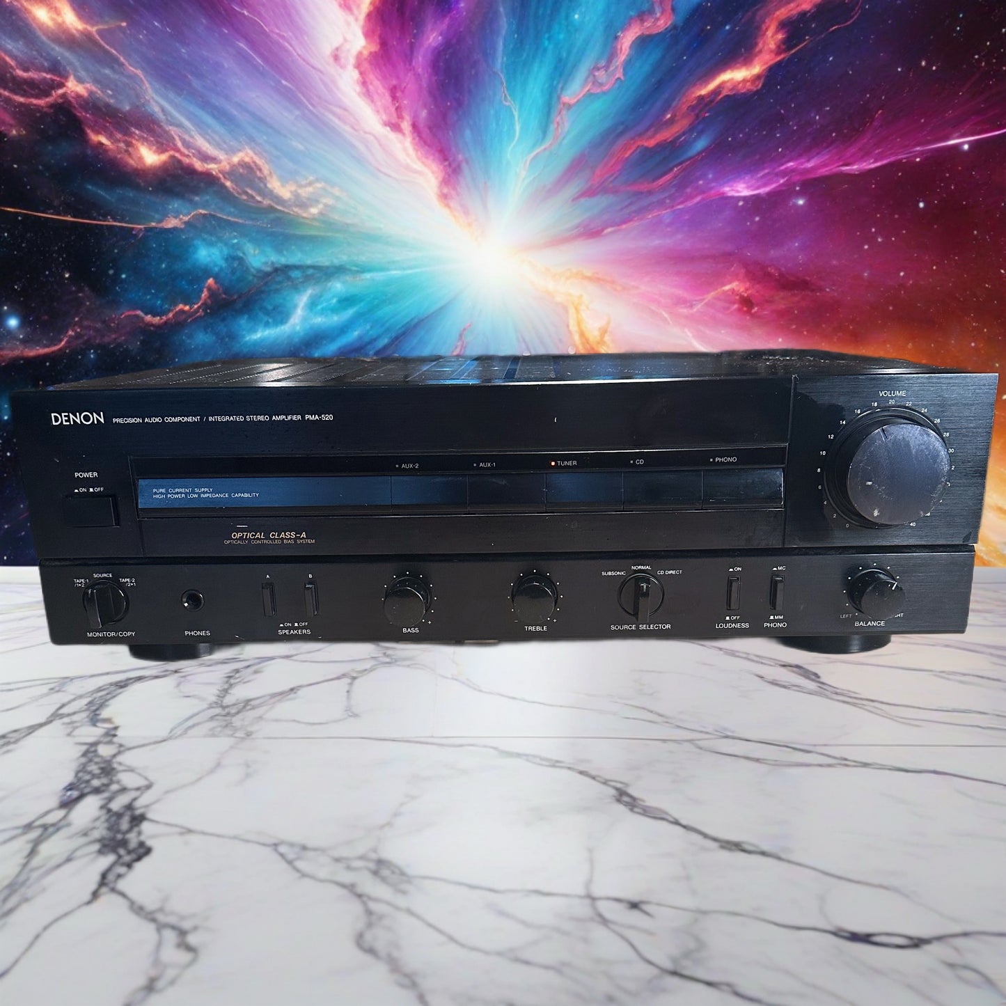 Vintage Denon PMA- 520 Integrated Stereo Amplifier *Serviced* High Fidelity