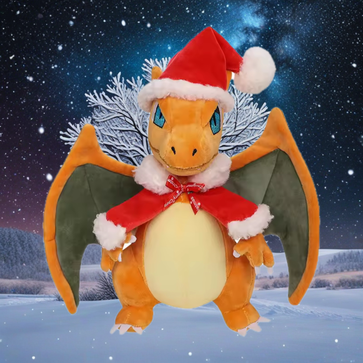 NEW Christmas Pokemon Charizard Soft Stuffed Doll Kids Child Xmas Holiday Toy