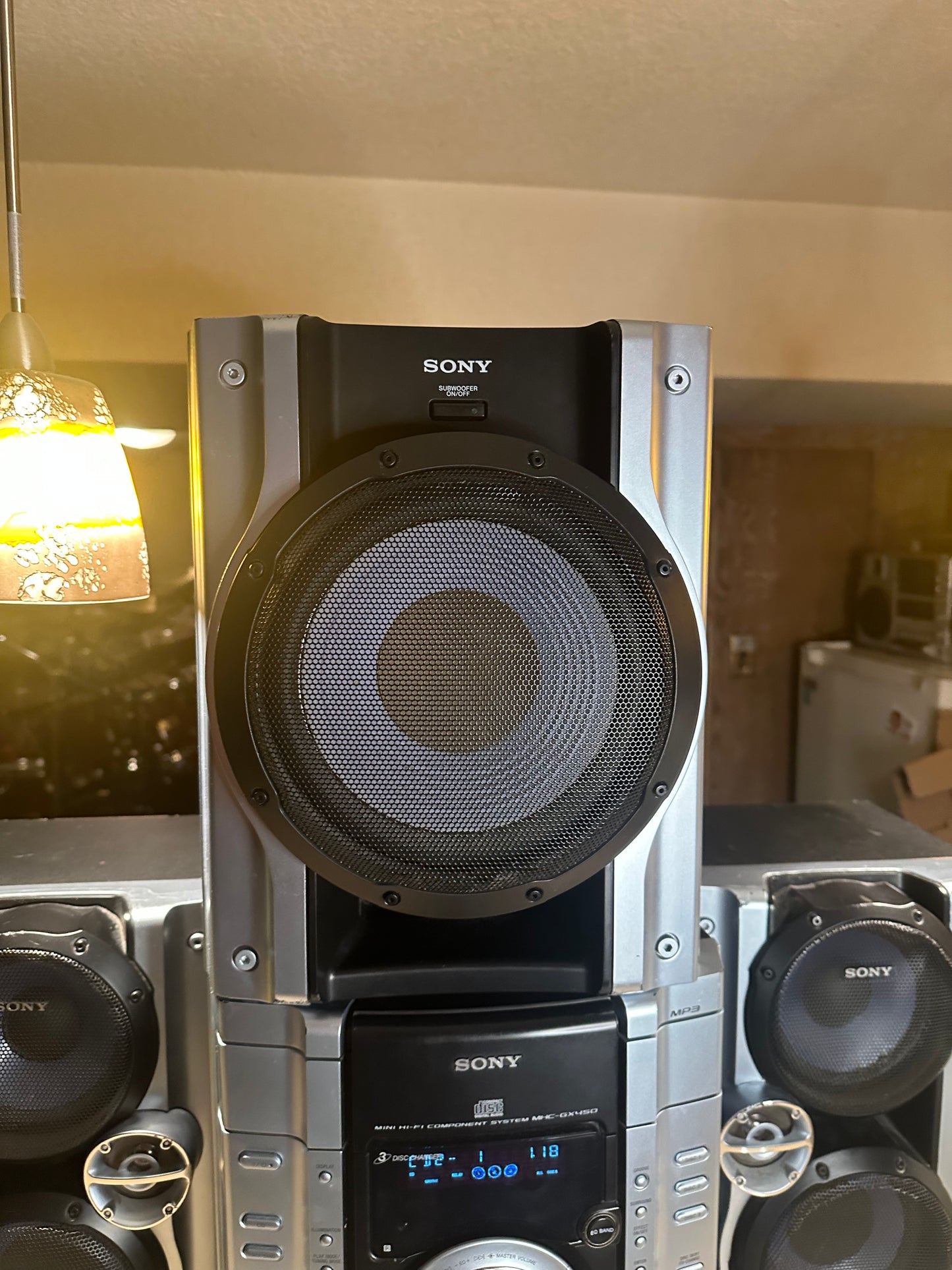 Sony MHC-GX450 Stereo System 🎶 3-CD, Dual Tape, Mini Hi-Fi Component