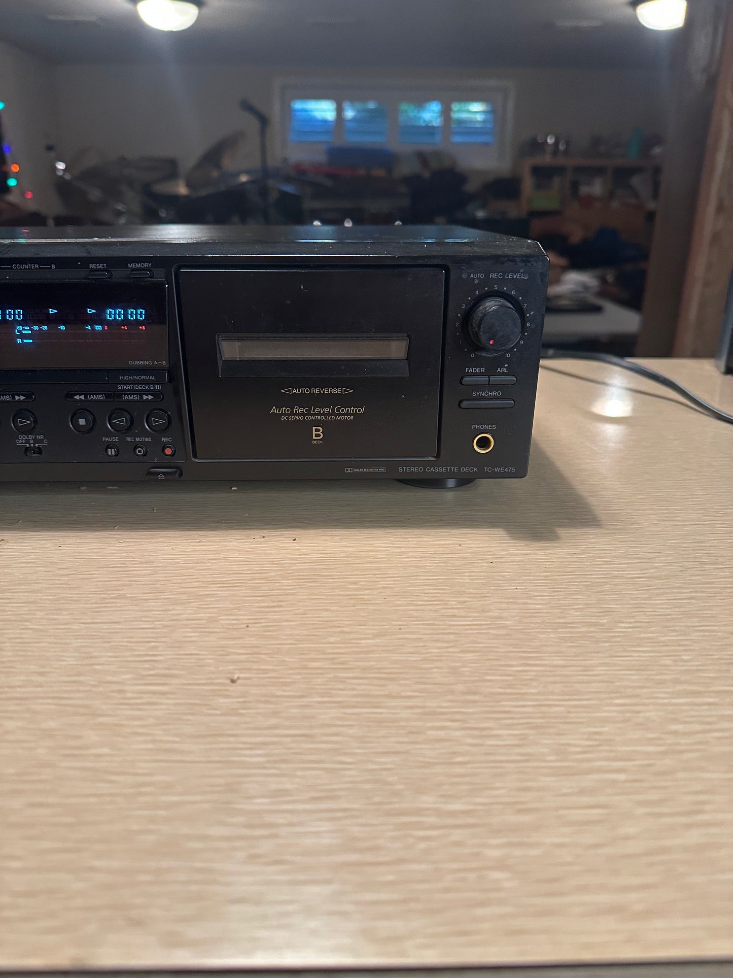 Sony TC-WE475 Dual Cassette Deck Auto Reverse Player Recorder with Pitch Control