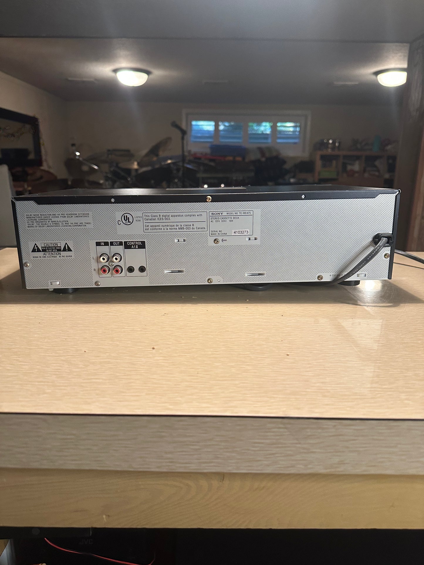 Sony TC-WE475 Dual Cassette Deck Auto Reverse Player Recorder with Pitch Control