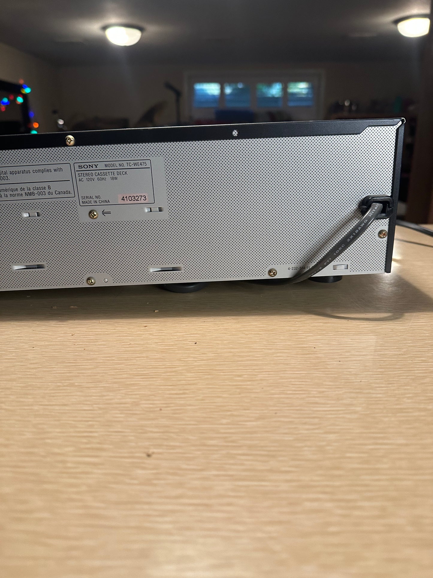 Sony TC-WE475 Dual Cassette Deck Auto Reverse Player Recorder with Pitch Control