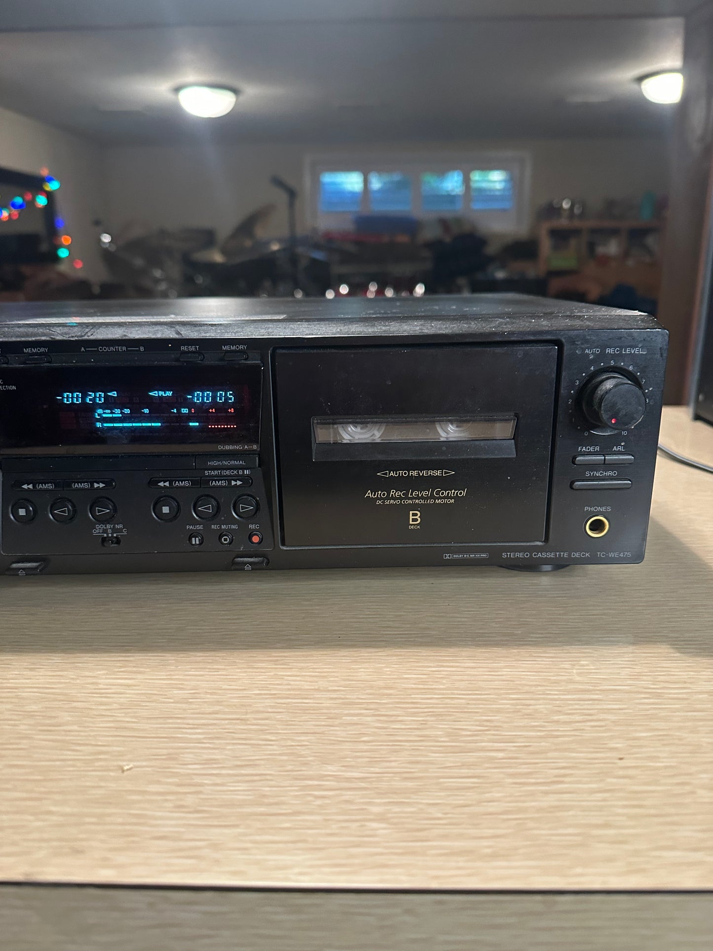 Sony TC-WE475 Dual Cassette Deck Auto Reverse Player Recorder with Pitch Control