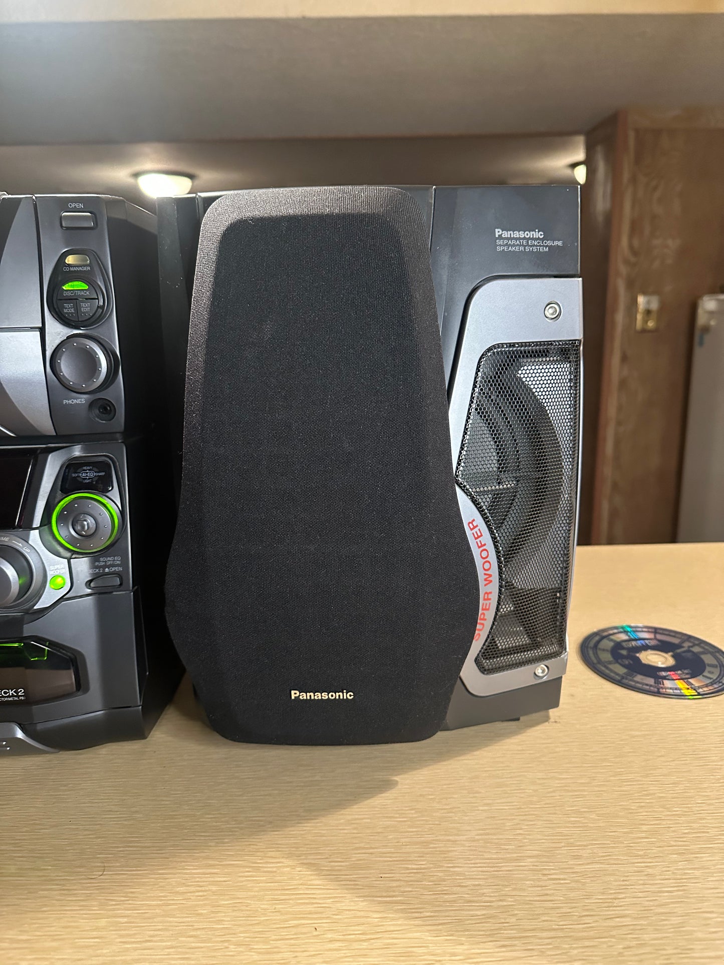 Panasonic Radio Stereo System Boombox SA-AK95 50+1 CD Changer dual Tape Tested🔥