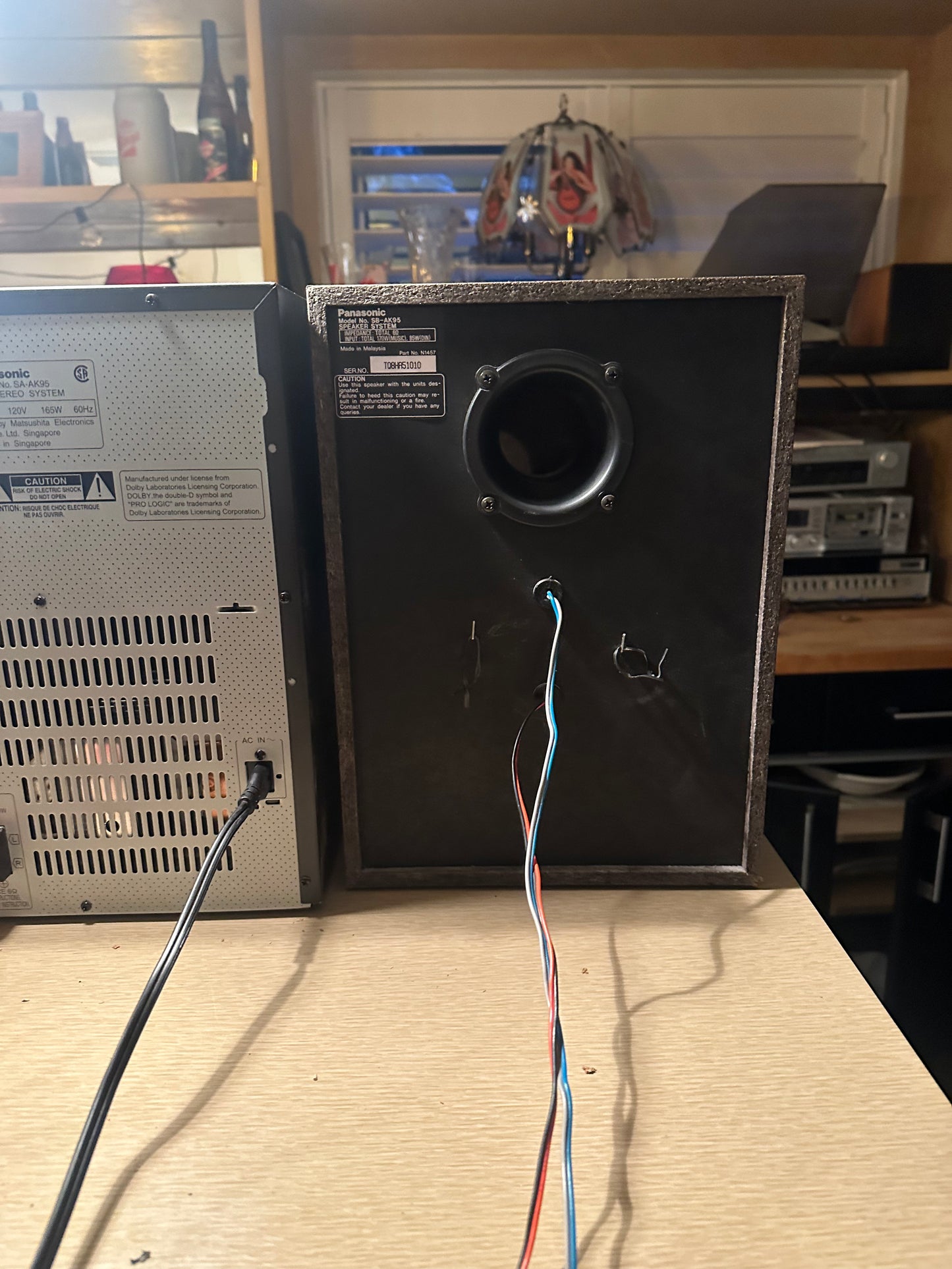 Panasonic Radio Stereo System Boombox SA-AK95 50+1 CD Changer dual Tape Tested🔥