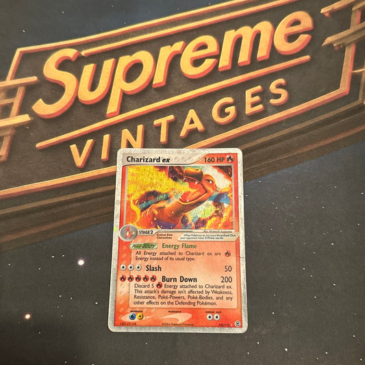 Pokemon Charizard EX Holo Card 105/112 Fire Red Leaf Green