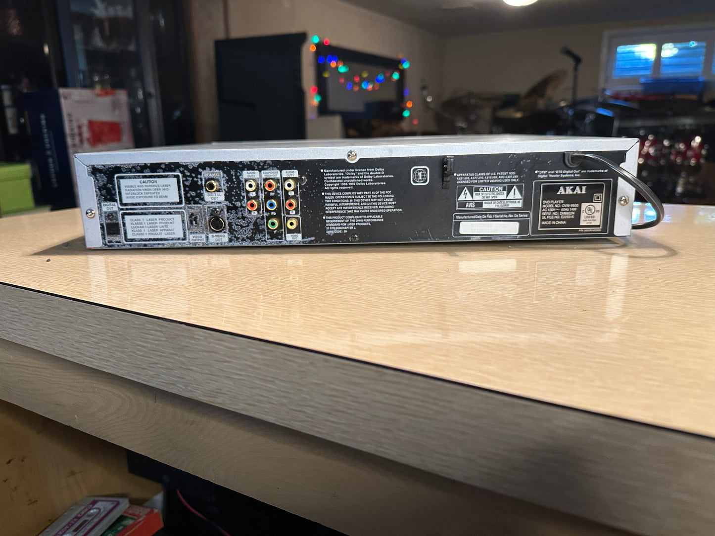 AKAI DVM-9500 5 Disc Changer CD/ DVD Player  Tested Fully Working Very Rare🔥