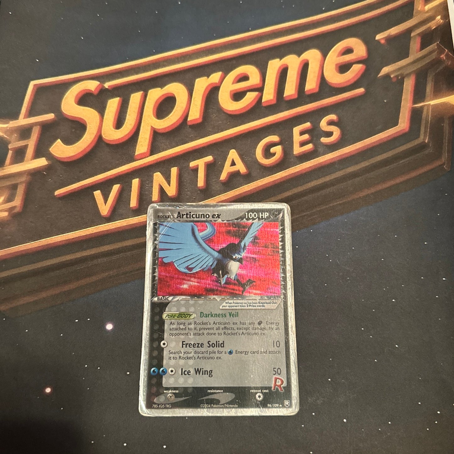 Rocket's Articuno ex 96/109 Holo Rare EX Team Rocket Returns Pokemon Card