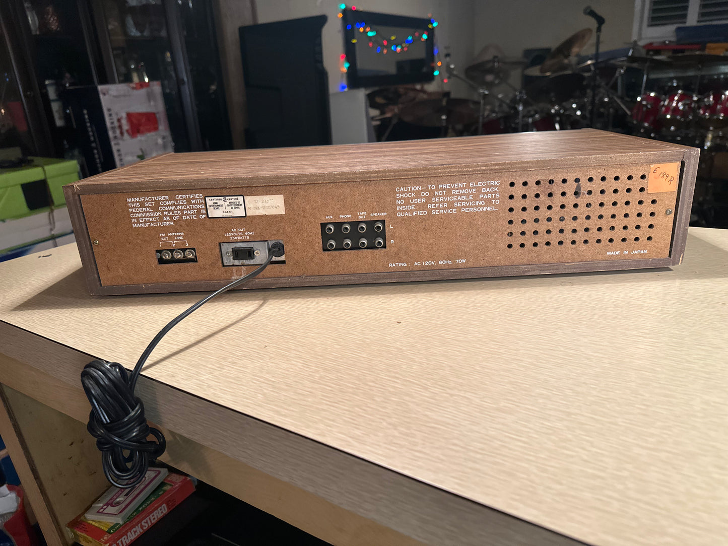 Concerto Model URT7045 Eight Track Receiver System W/ Cassette Adapter Serviced