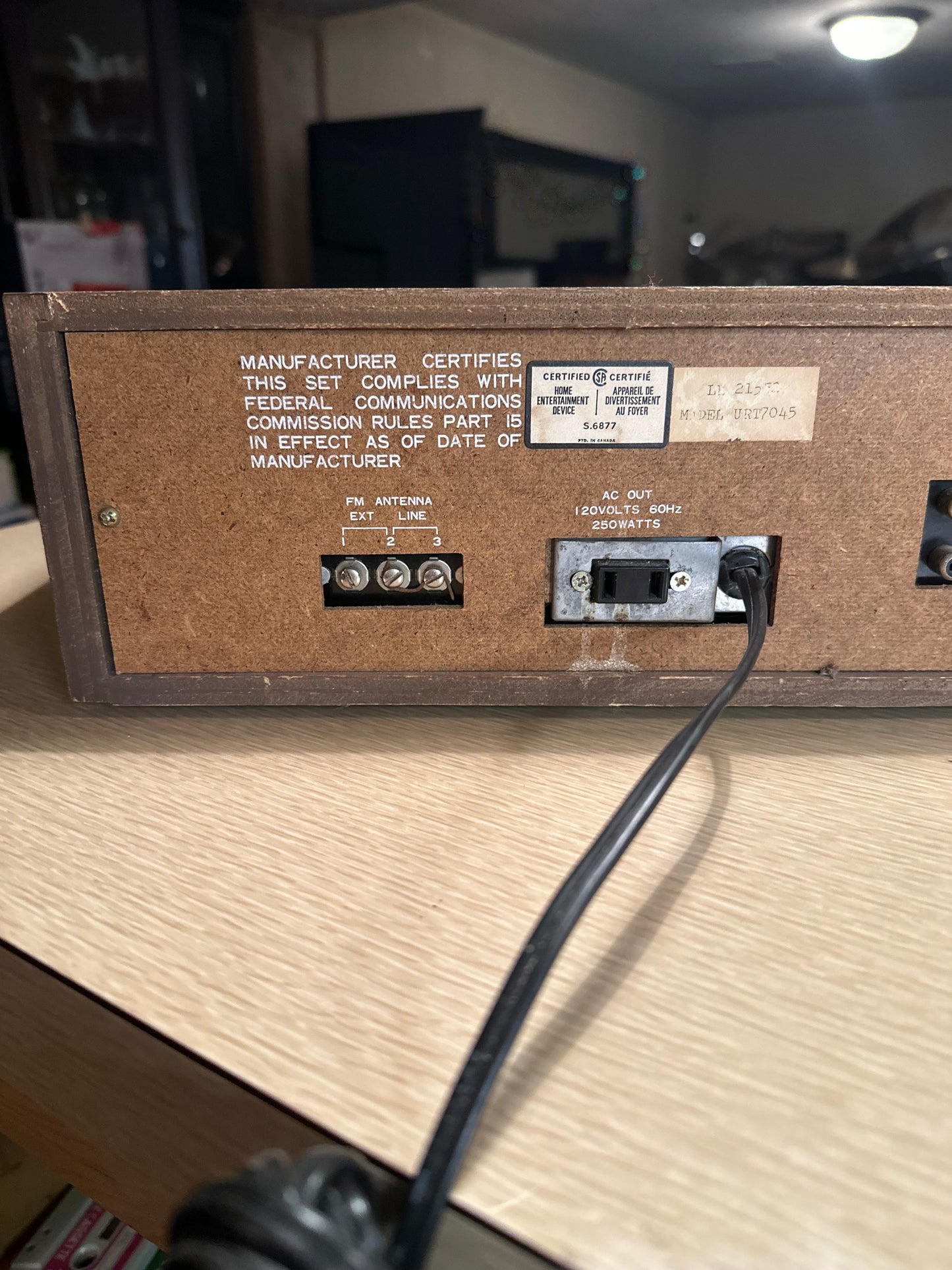 Concerto Model URT7045 Eight Track Receiver System W/ Cassette Adapter Serviced