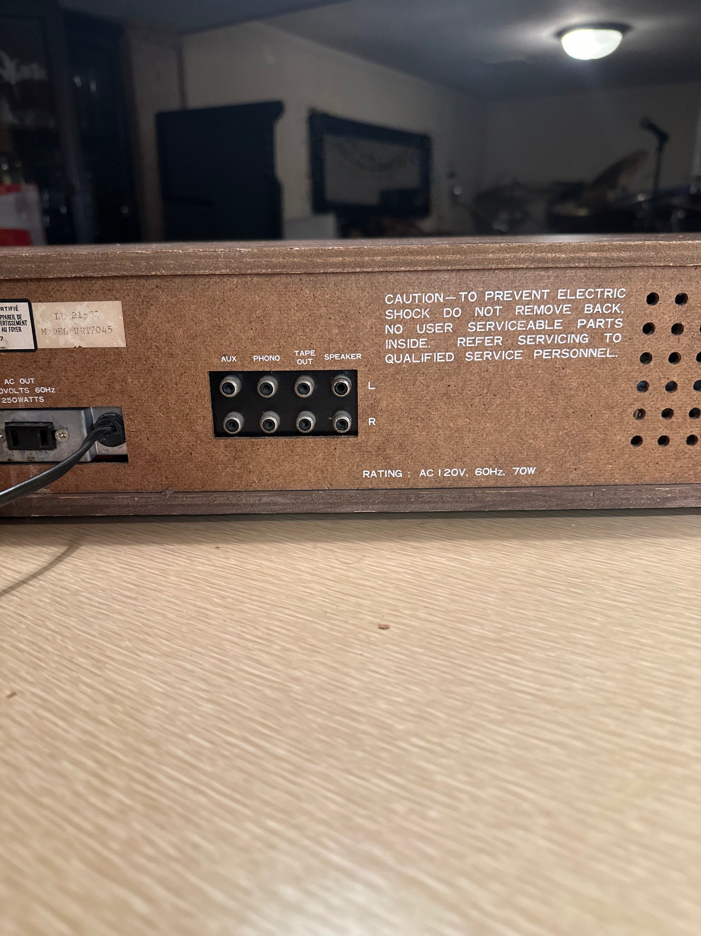 Concerto Model URT7045 Eight Track Receiver System W/ Cassette Adapter Serviced