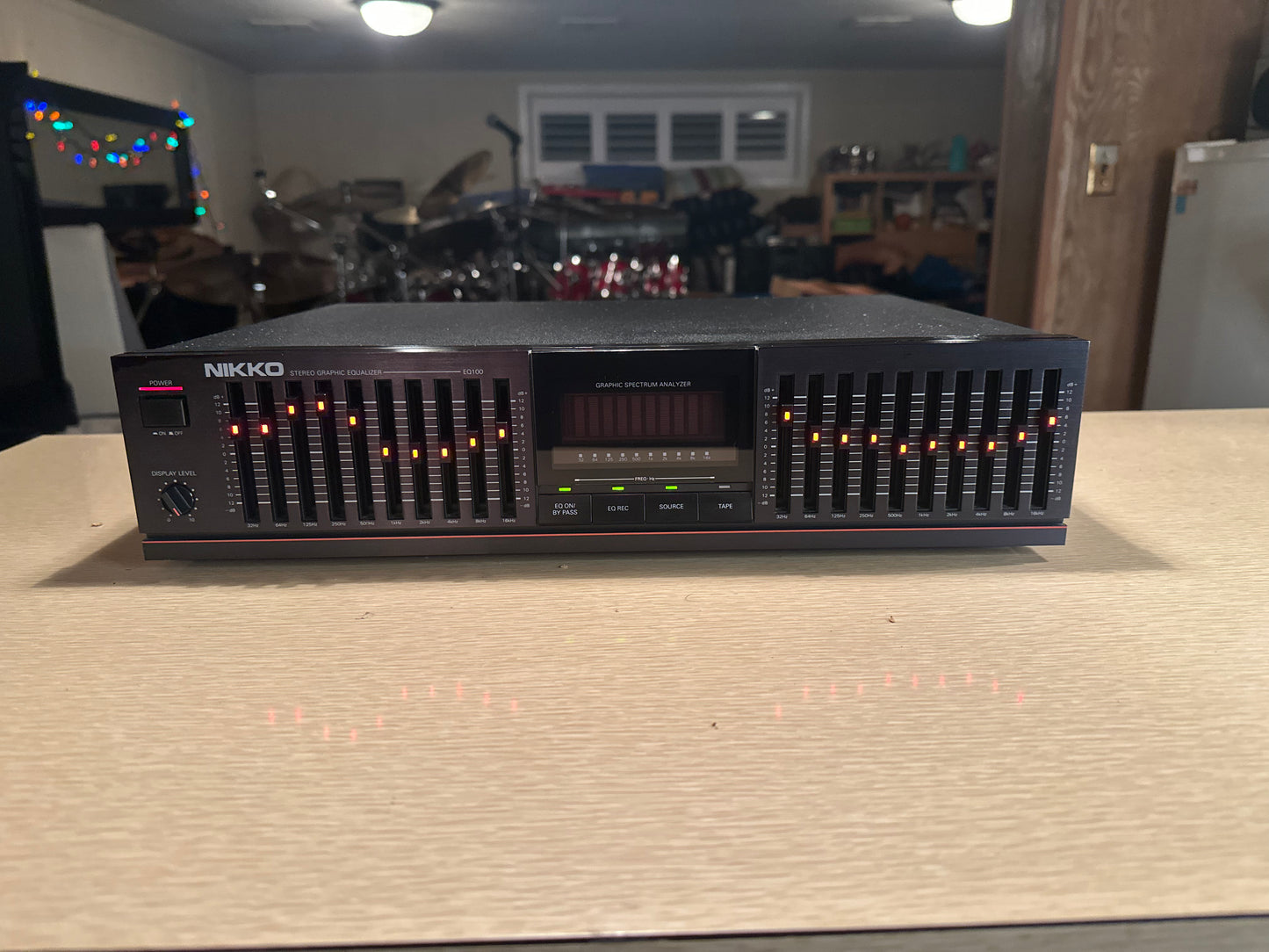 Vintage Nikko EQ100 Stereo Graphic Equalizer 10 Band Fully Serviced Rare
